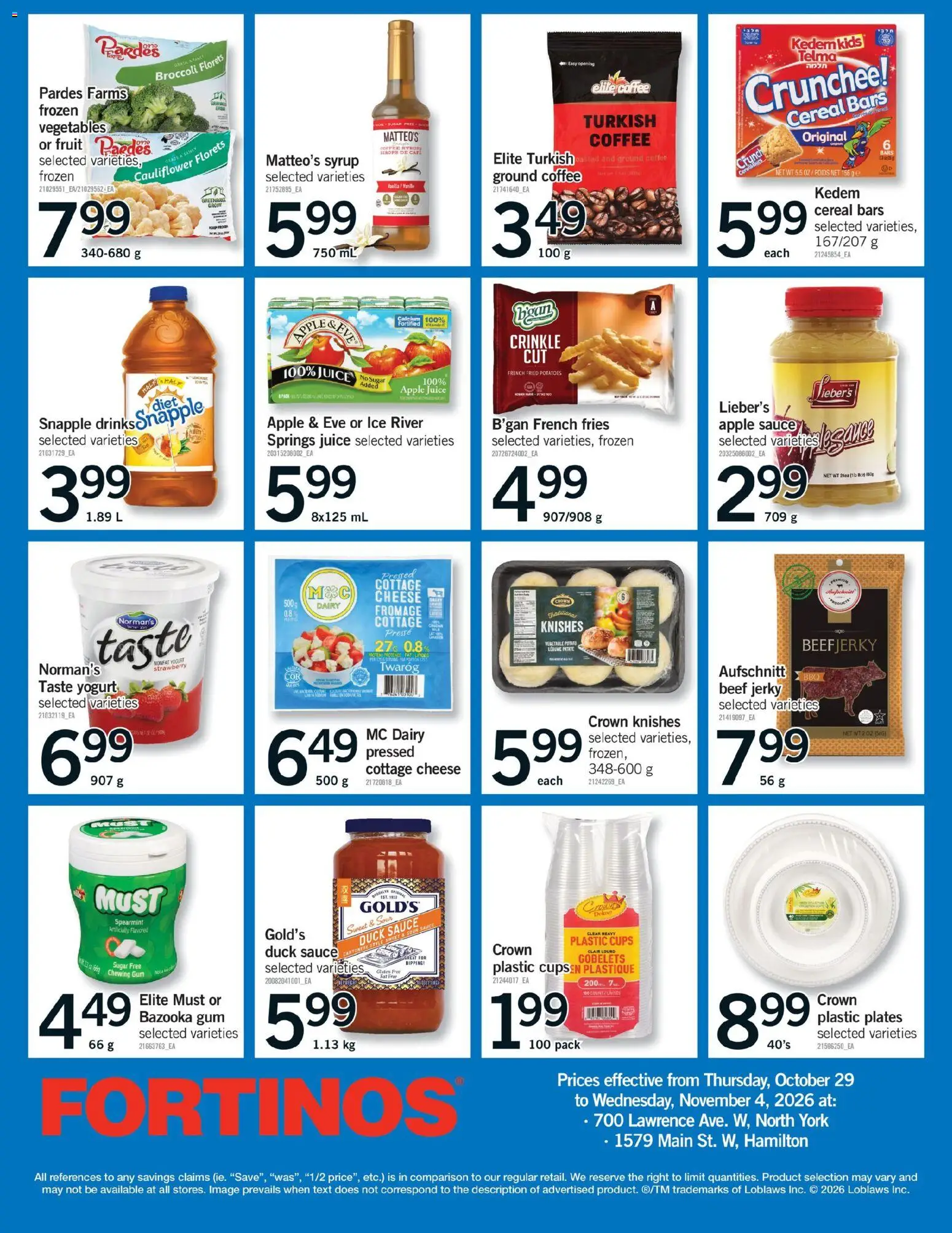 Fortinos flyer valid from Oct 29, 2026 | Page: 28