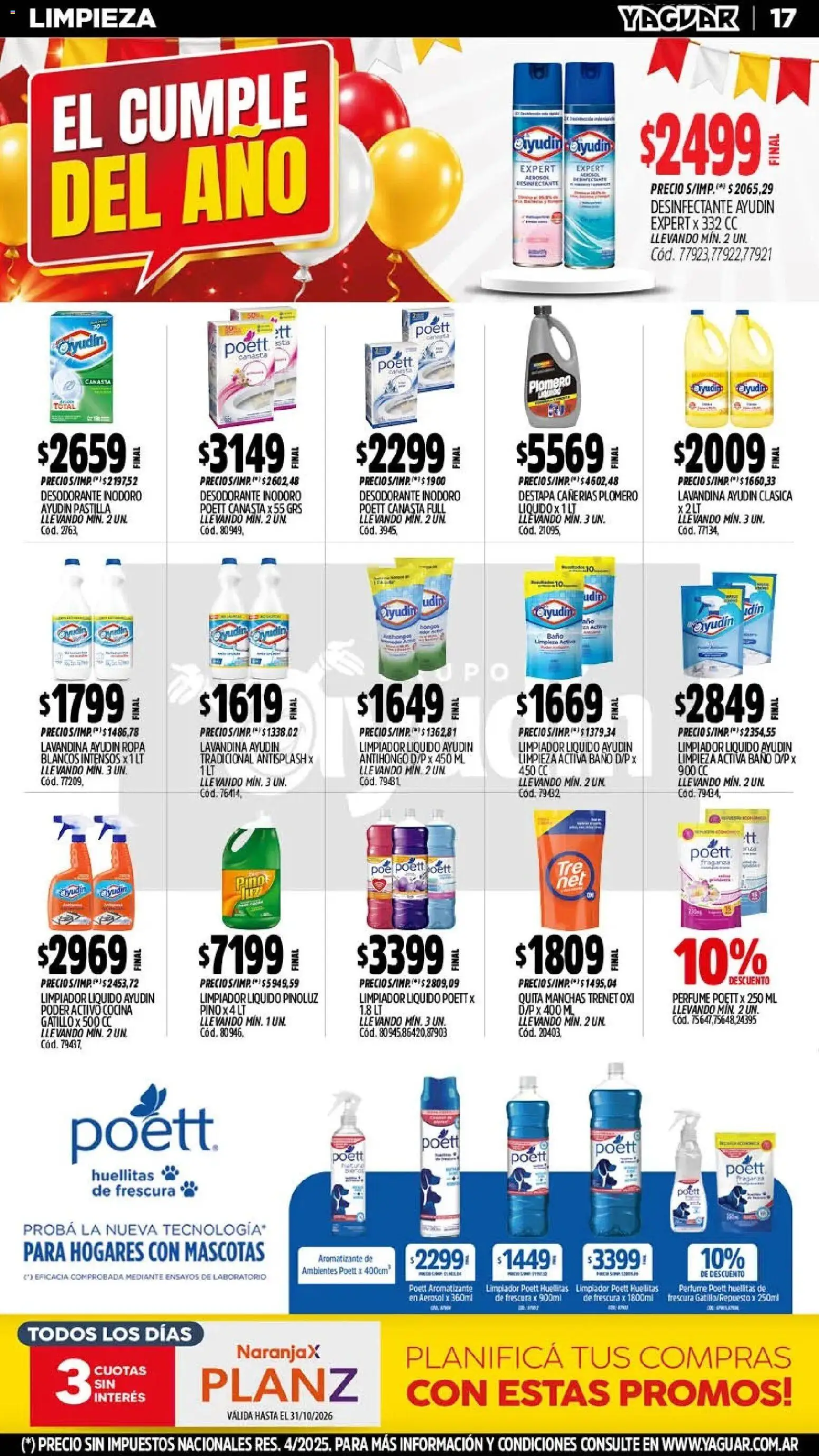 Yaguar - Oferta Semanal Córdoba │ válido desde el 26/10/2026 | Página: 19