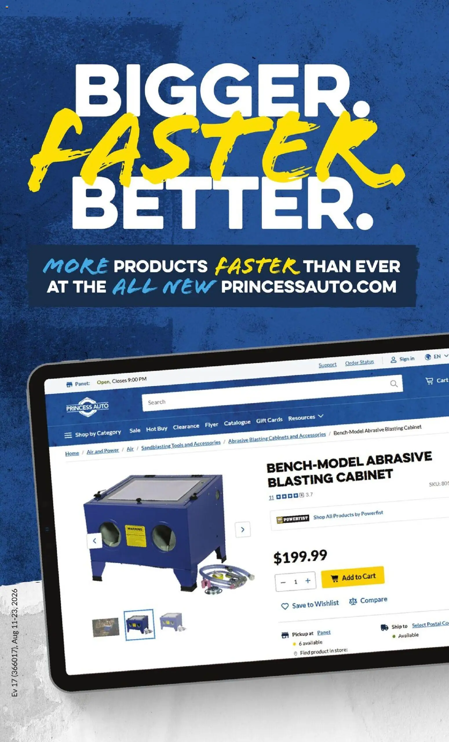Princess Auto flyer valid from Aug 11, 2026 | Page: 32 | Products: Cabinet