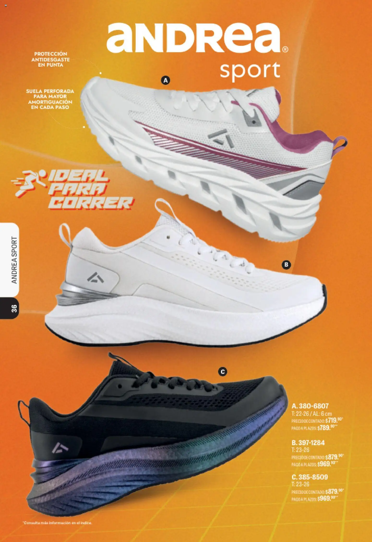 Nuevas ofertas de Andrea válidas en toda la República Mexicana desde el 23/08/2026. ¡Encuentra las mejores ofertas en Andrea catálogo Sport! | Página: 25