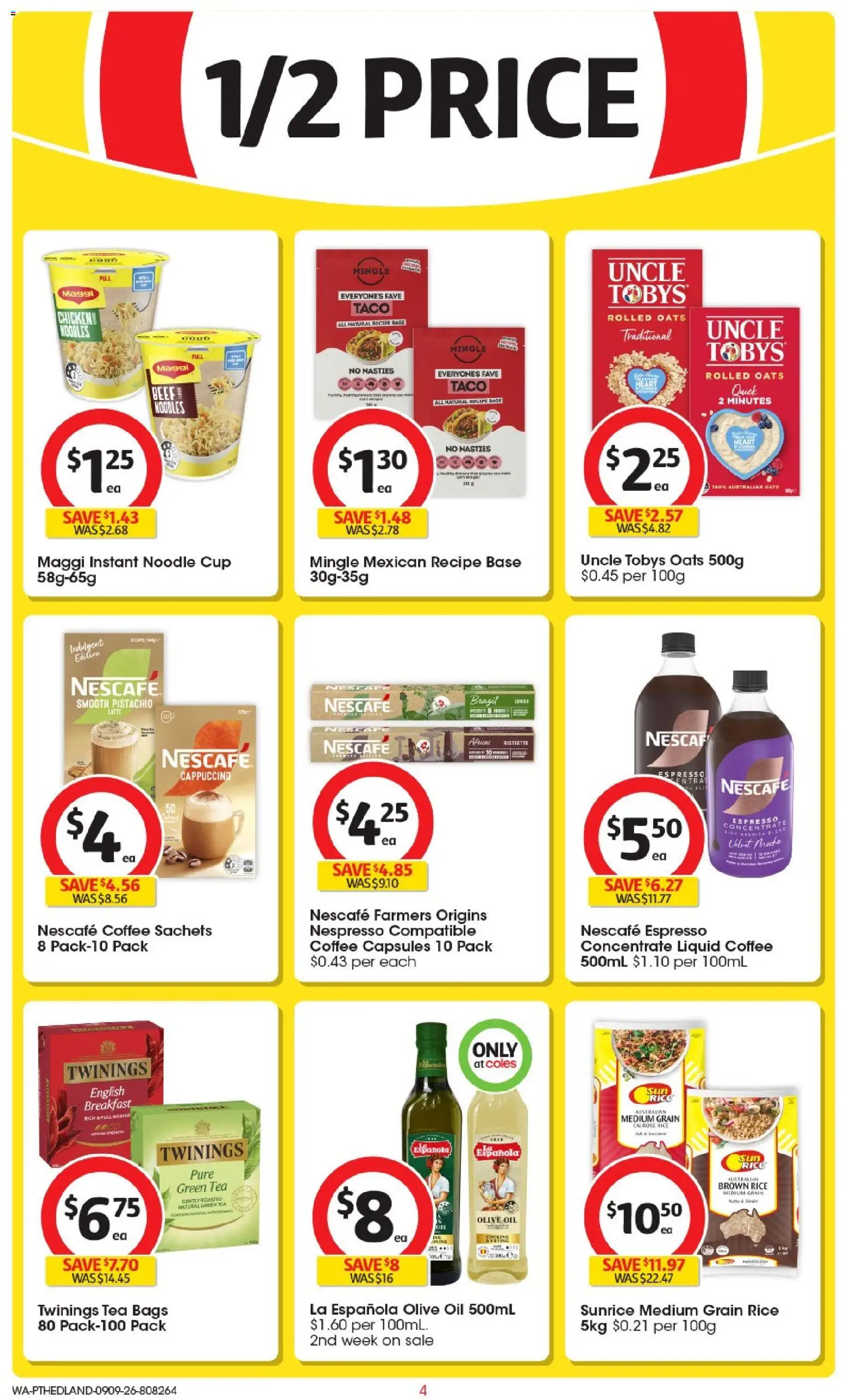 Coles catalogue - valid from 09/09/2026 | Page: 4 | Products: Box, Chocolate, Biscuits, Coconut