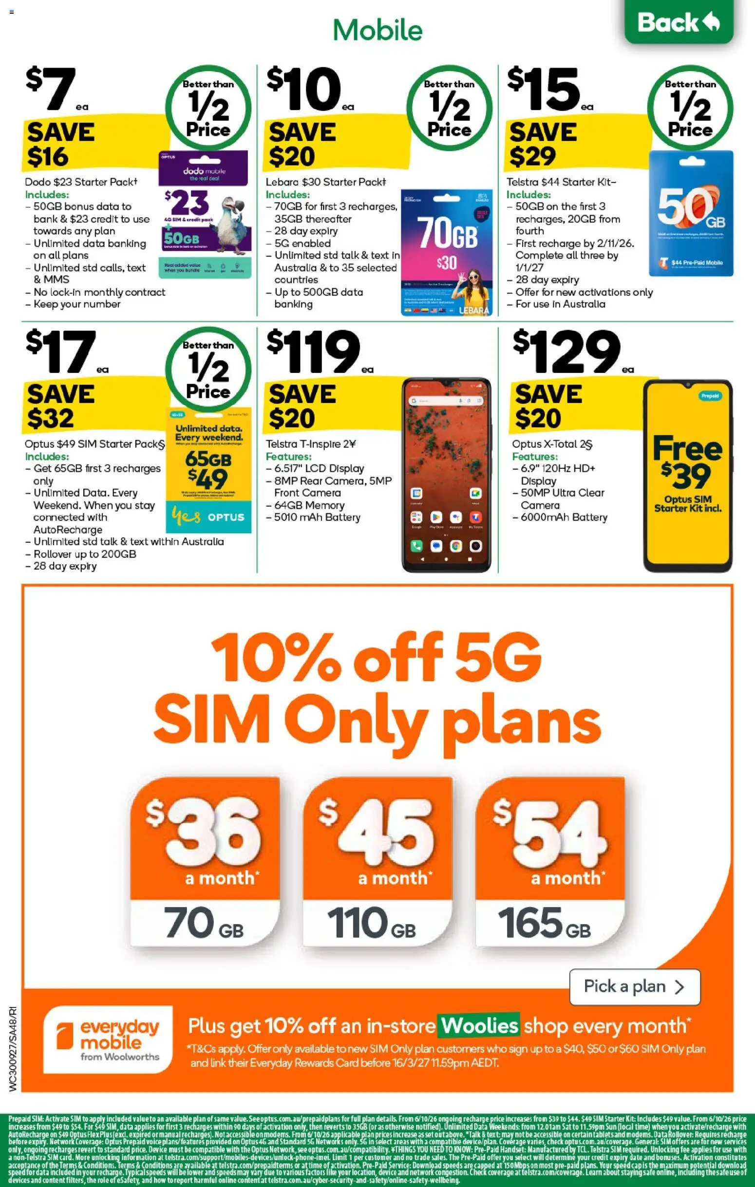 Woolworths catalogue - valid from 30/09/2026 | Page: 44 | Products: Battery, Device, Camera, Mobile