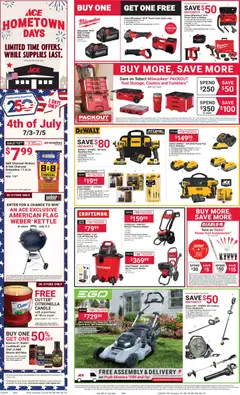 Preview of ACE Hardware weekly ads valid from 07/01/2026 | Page: 2 | Products: Drill Bit, Washer, Charger, Case