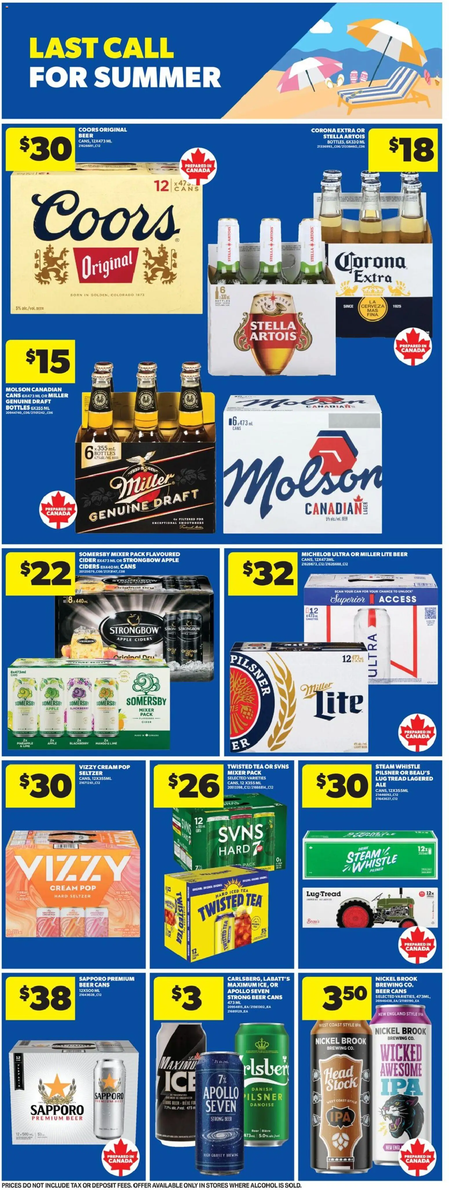 Real Canadian Superstore flyer valid from Sep 3, 2026 | Page: 7 | Products: Pineapple, Alcohol, Mango, Strongbow