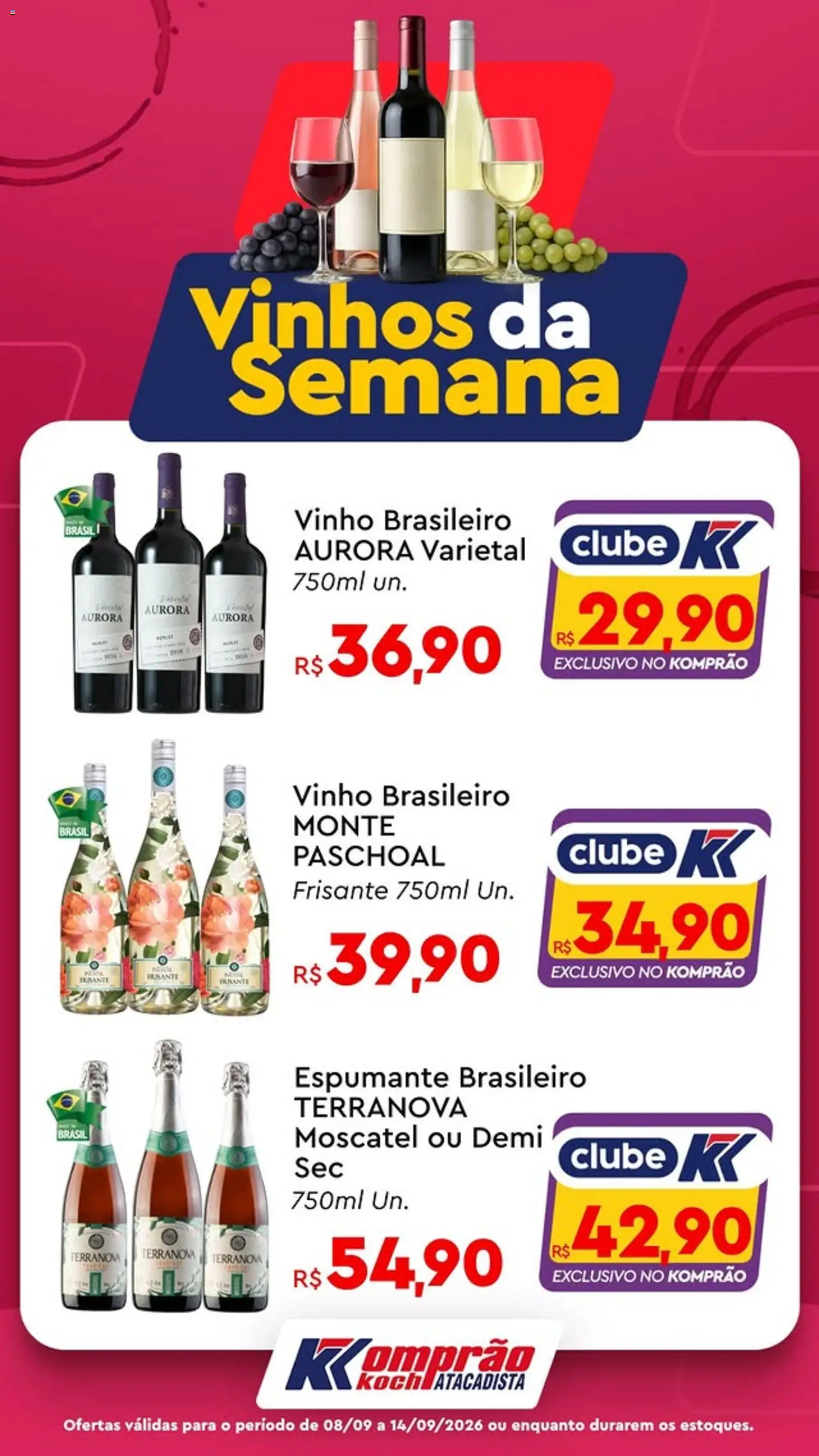 Komprao Atacadista Folheto - válido de 08/09/2026 | Página: 2 | Produtos: Espumante, Vinho