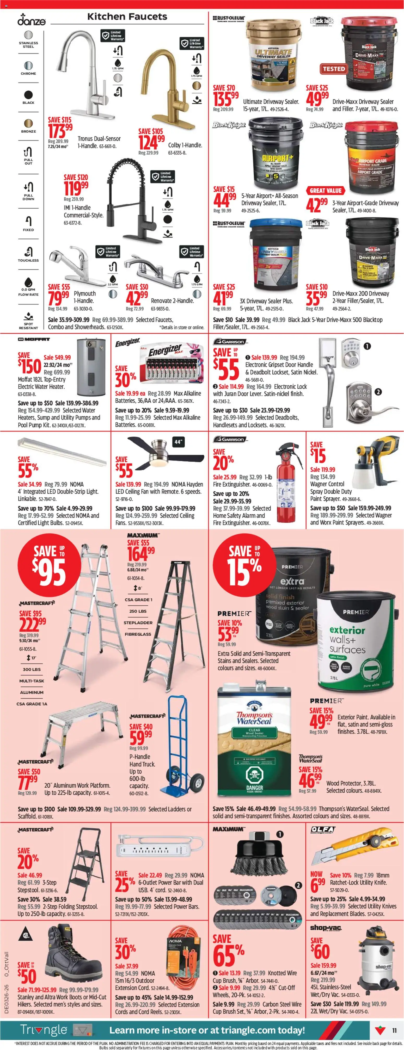 Canadian Tire flyer valid from Jun 25, 2026 | Page: 11 | Products: Boots, Fan, Brush