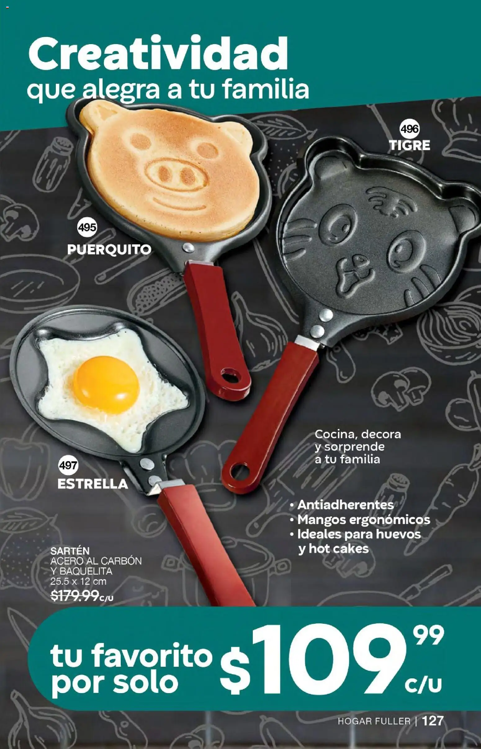 Nuevas ofertas de Fuller válidas en toda la República Mexicana desde el 24.06.2026. ¡Encuentra las mejores ofertas en Fuller campaña 6 2026! | Página: 105 | Productos: Huevos, Sartén