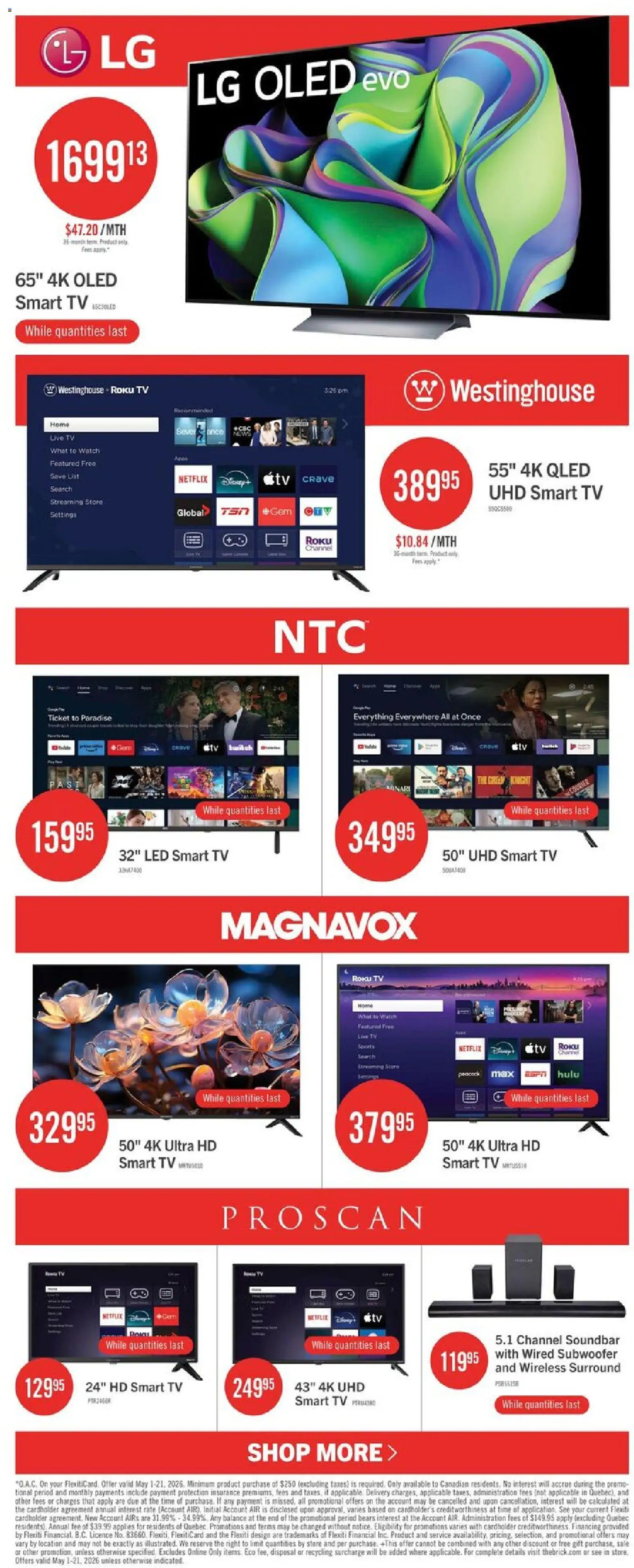 The Brick flyer valid from 01.05.2026 | Page: 4 | Products: Watch, Tv