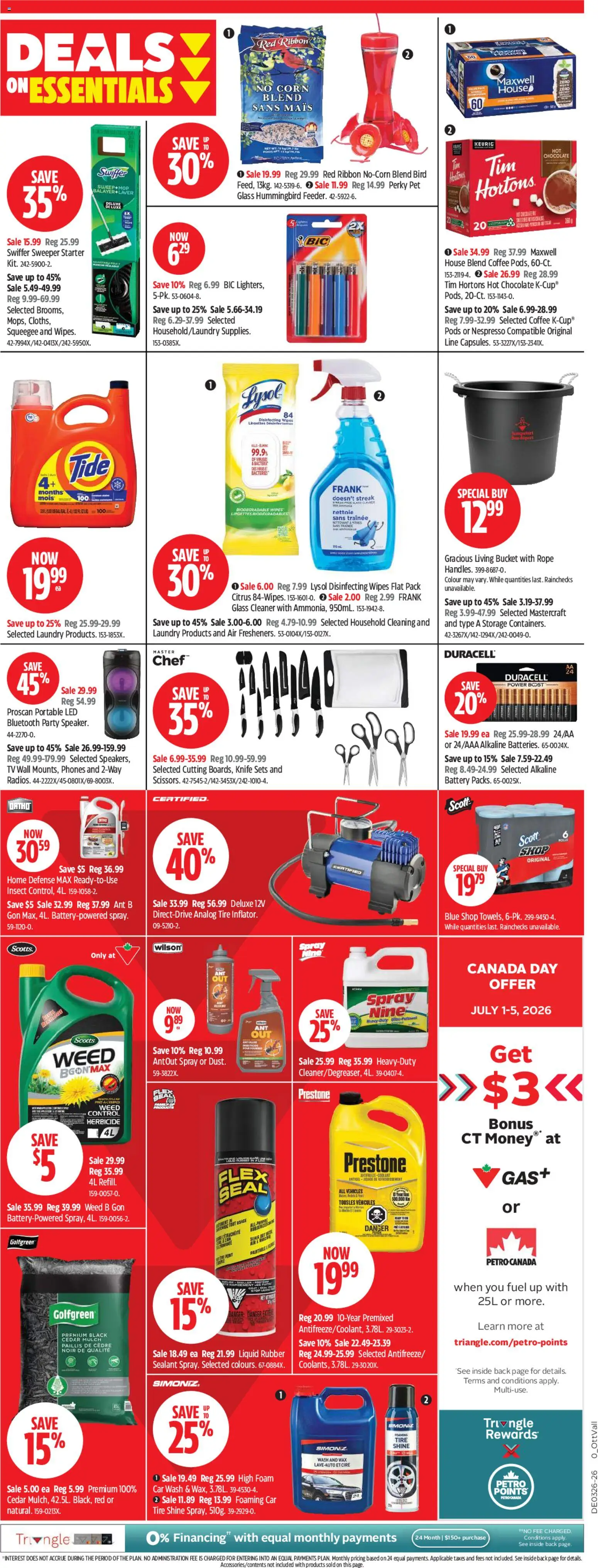 Canadian Tire flyer valid from Jun 25, 2026 | Page: 16 | Products: Tv, Battery, Coffee, Chocolate