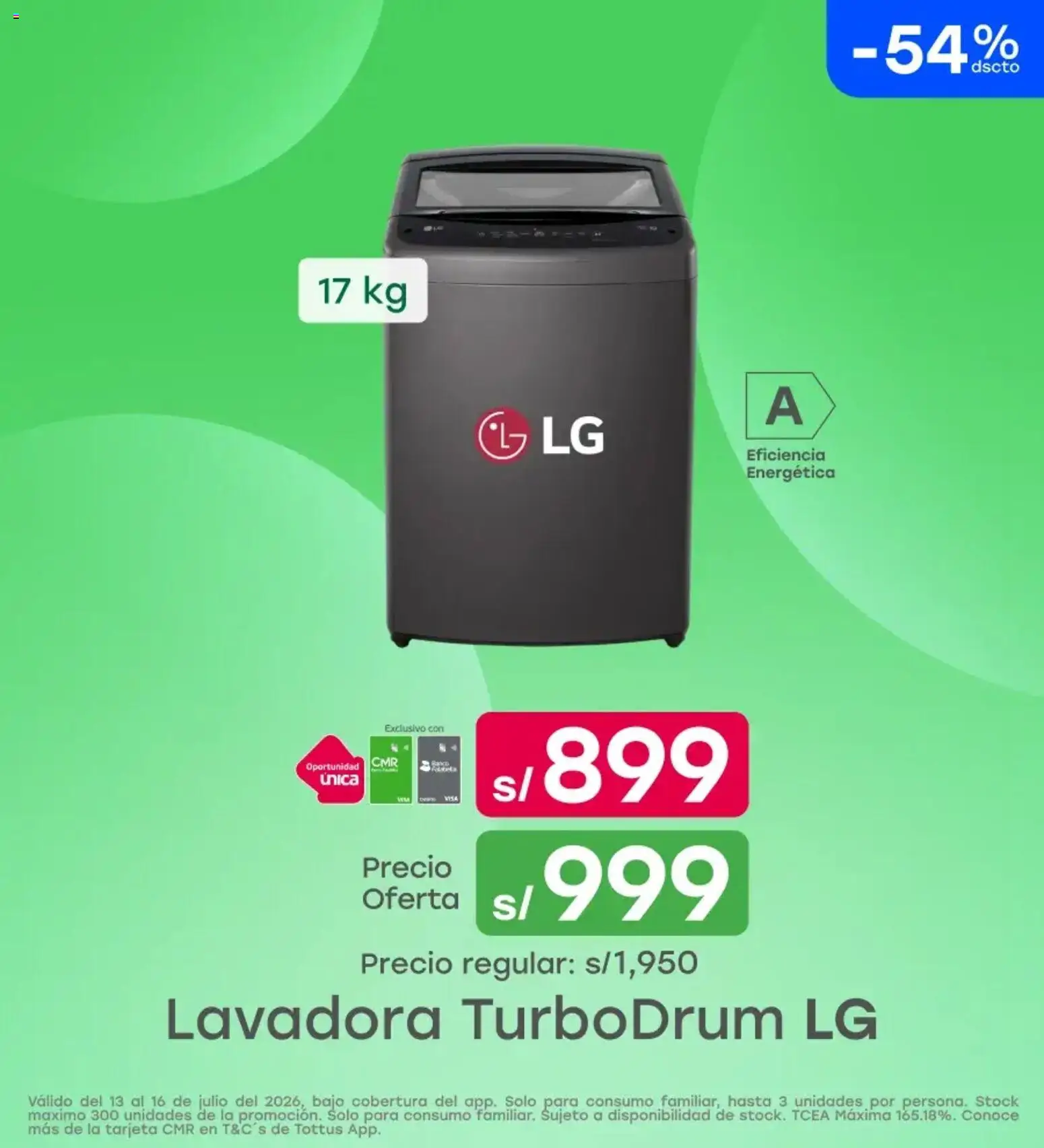 Catálogo Tottus válido desde 13/07/2026 | Página: 2 | Productos: Lavadora