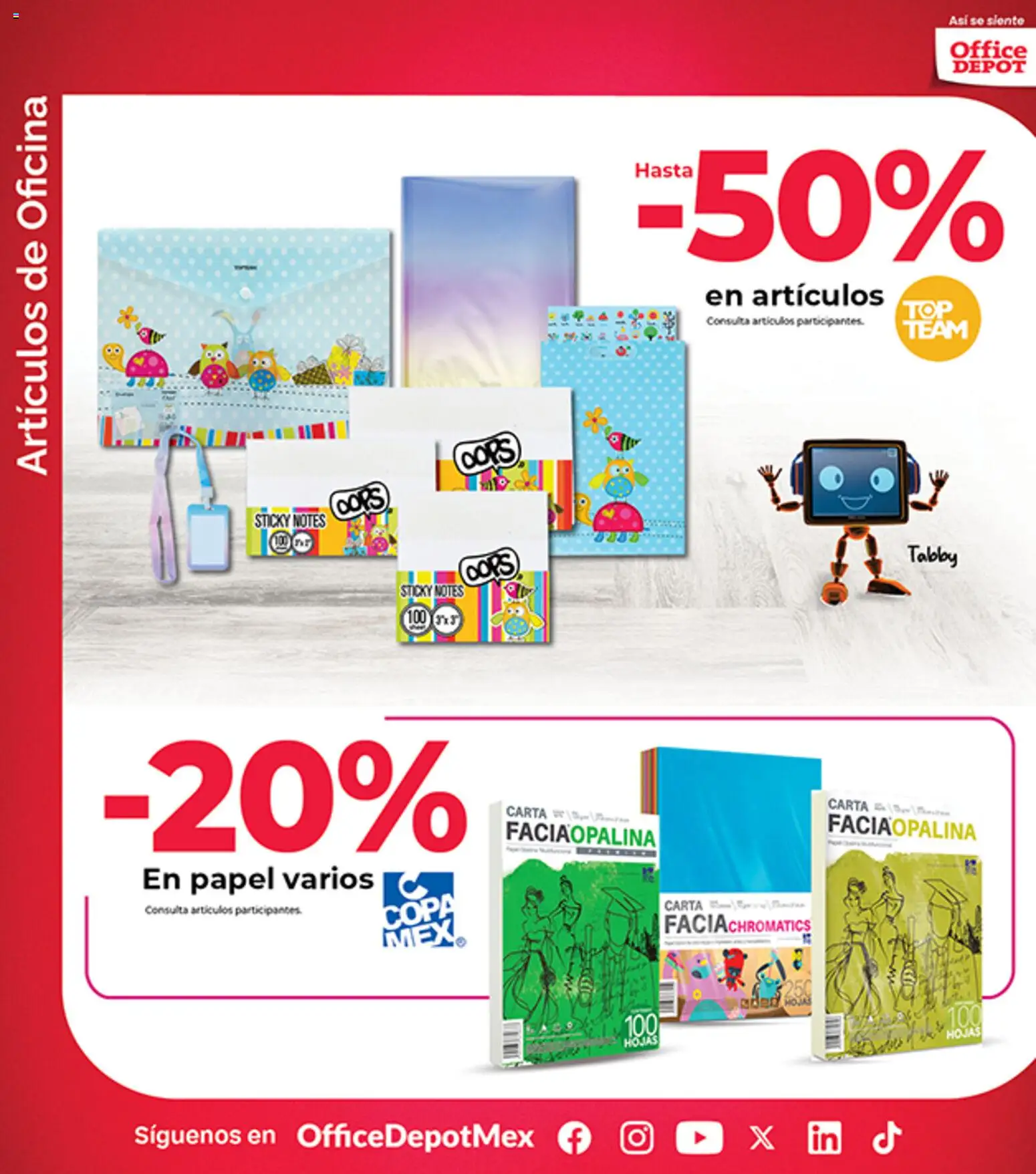 Nuevas ofertas de Office Depot válidas en toda la República Mexicana desde el 01.05.2026. ¡Encuentra las mejores ofertas en Office Depot catálogo! | Página: 6