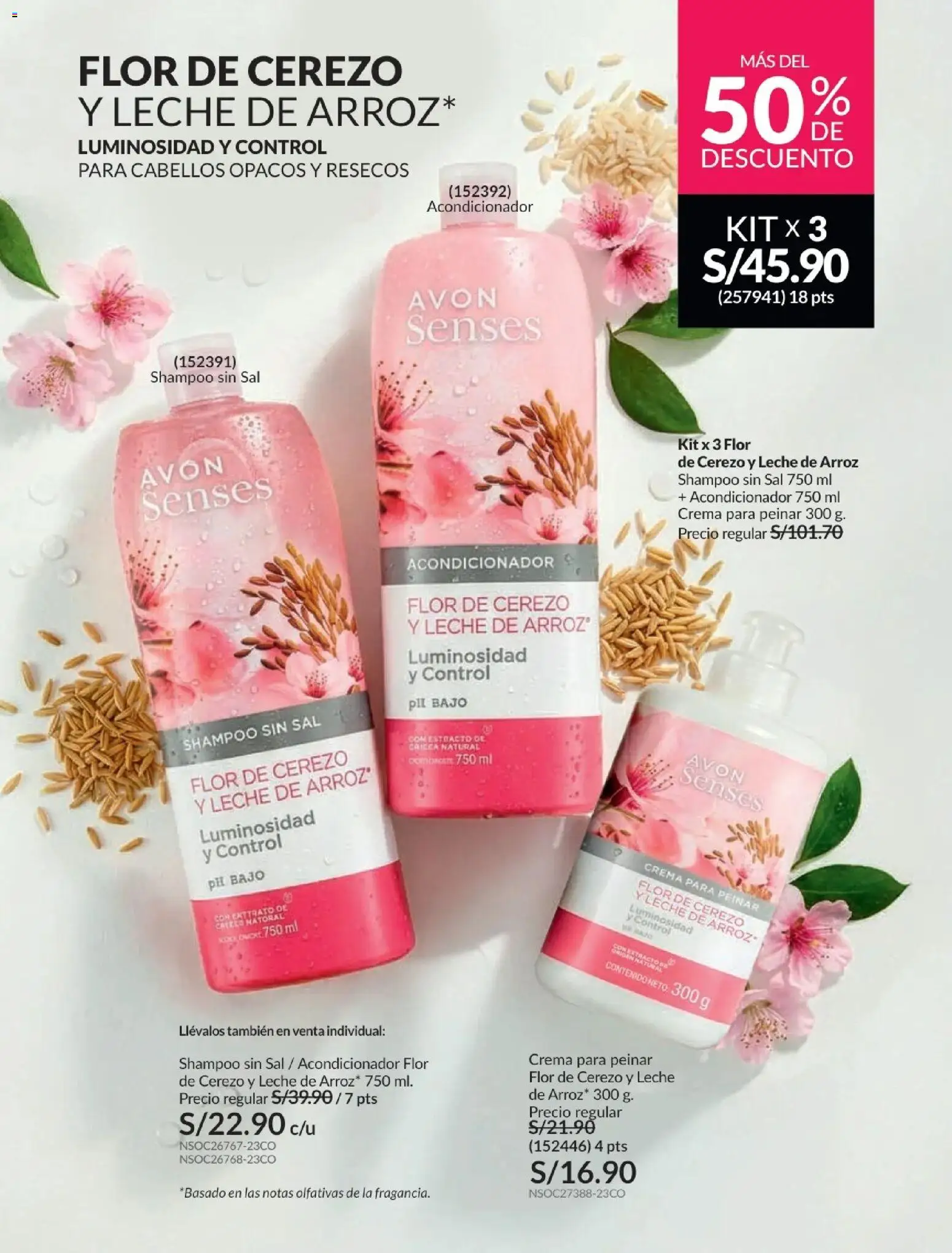 Catálogo Avon válido desde 24.05.2026 | Página: 178 | Productos: Shampoo, Acondicionador, Leche, Arroz