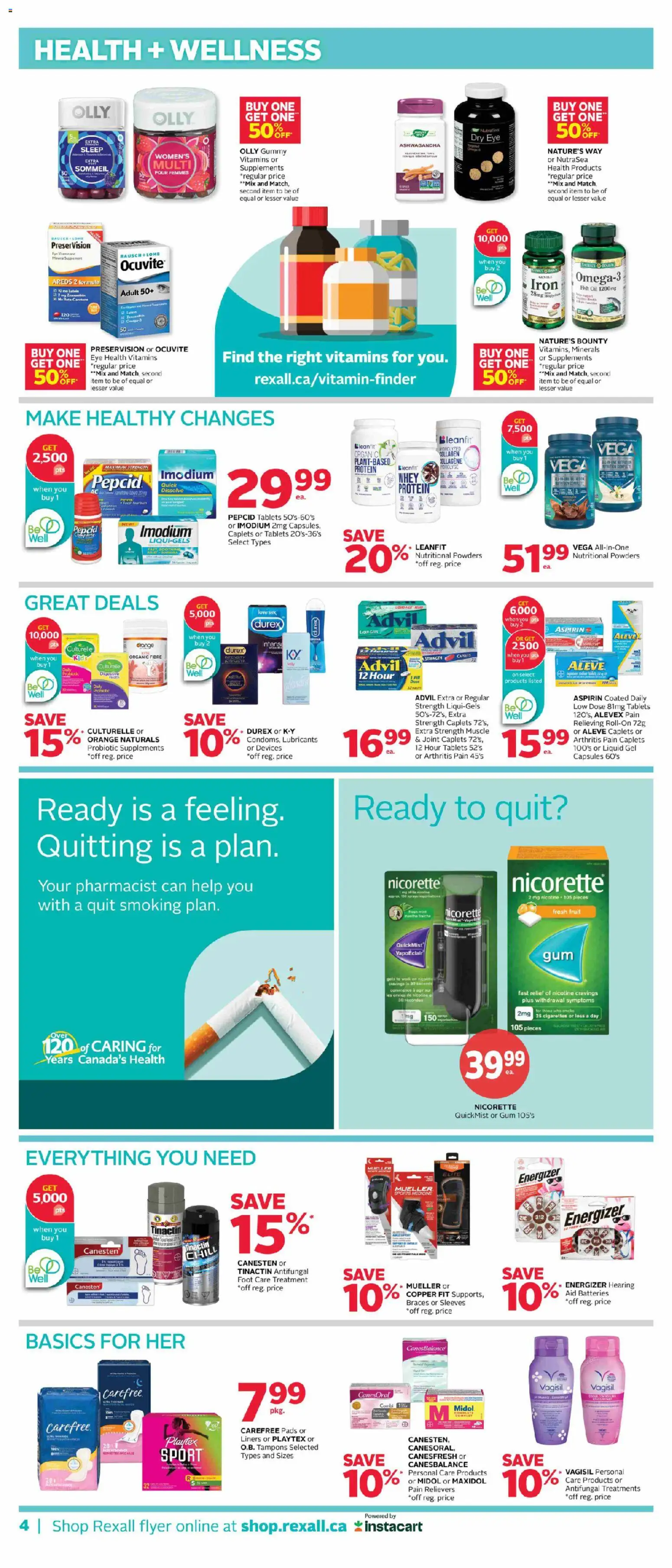 Rexall flyer valid from Jul 17, 2026 | Page: 10 | Products: Fruit, Capsules, Oil, Protein