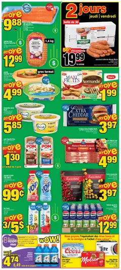 Preview of Super C weekly flyer / circulaire from shop Super C valid from Aug 27, 2026 | Page: 2 | Products: Salad, Sausages, Pepsi, Margarine