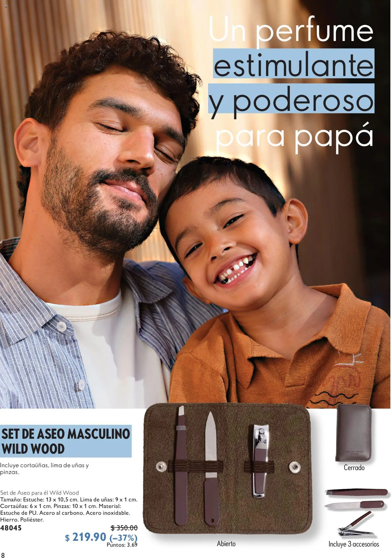 Nuevas ofertas de Oriflame válidas en toda la República Mexicana desde el 30.05.2026. ¡Encuentra las mejores ofertas en Oriflame campaña 8 2026! | Página: 8 | Productos: Papa, Estuche, Funda, Perfume