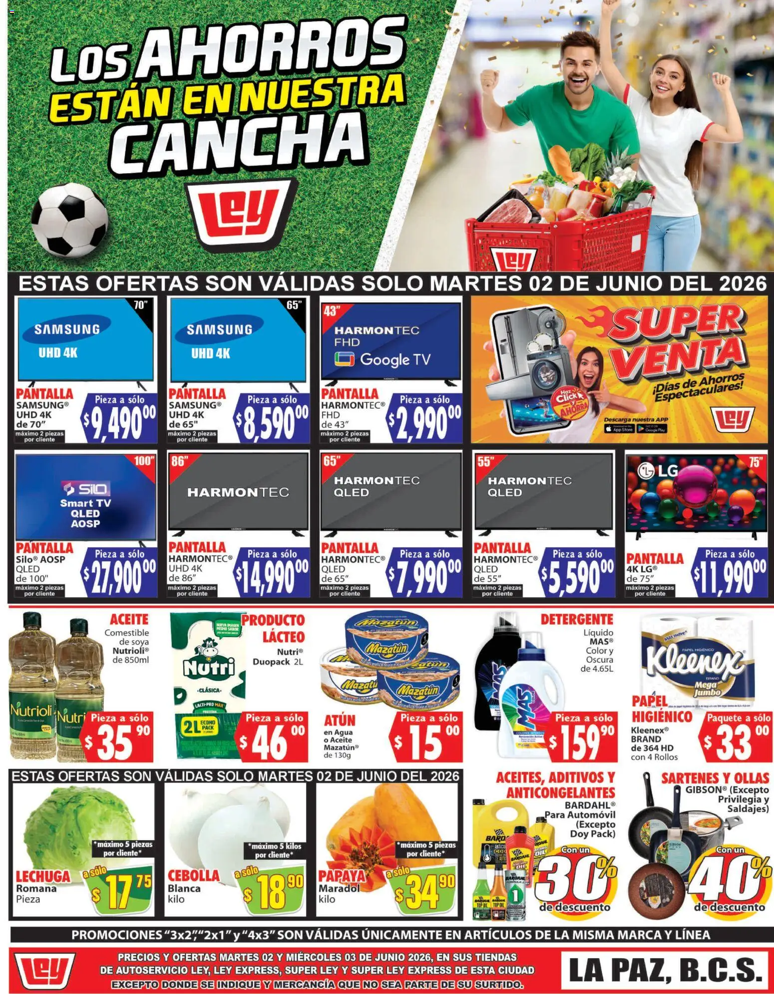Nuevas ofertas de Casa Ley válidas en toda la República Mexicana desde el 02.06.2026. ¡Encuentra las mejores ofertas en Casa Ley folleto Autoservicio La Paz, BCS! | Página: 1