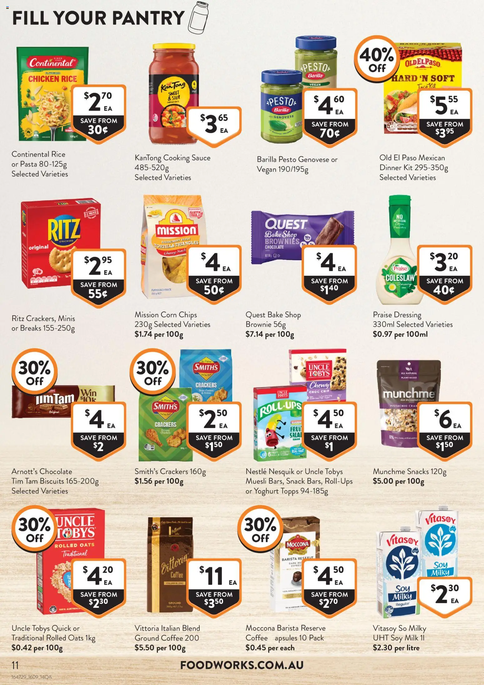 Foodworks catalogue - valid from 16/09/2026 | Page: 11 | Products: Brownies, Chocolate, Rice, Sauce