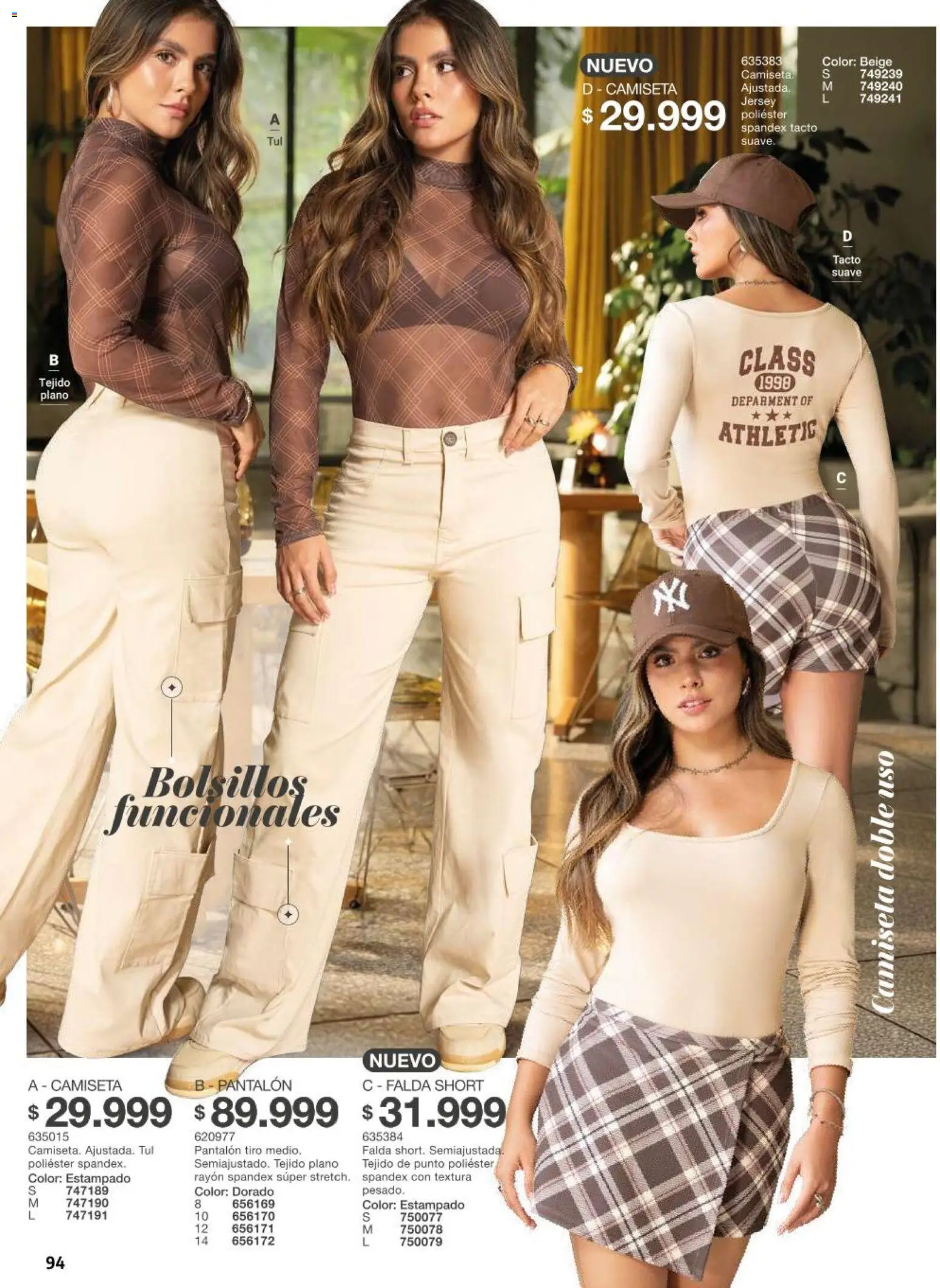 Carmel revista - valida desde el 11/08/2026 | Página: 94 | Productos: Falda, Bolsillos, Short, Camiseta