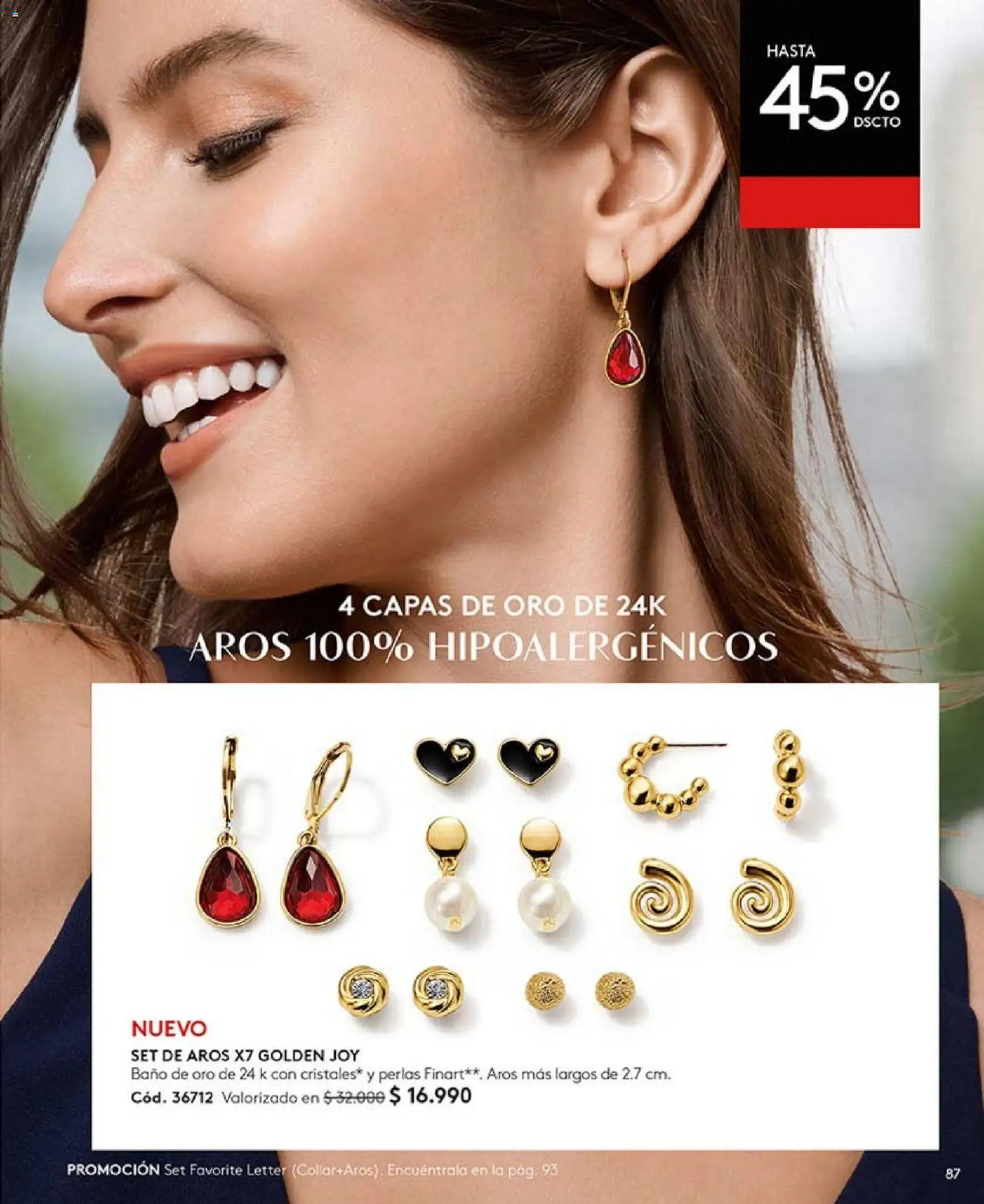 Catálogo Ésika Campaña 4 │ válido desde el 15.02.2026 | Página: 87 | Productos: Baño, Aros