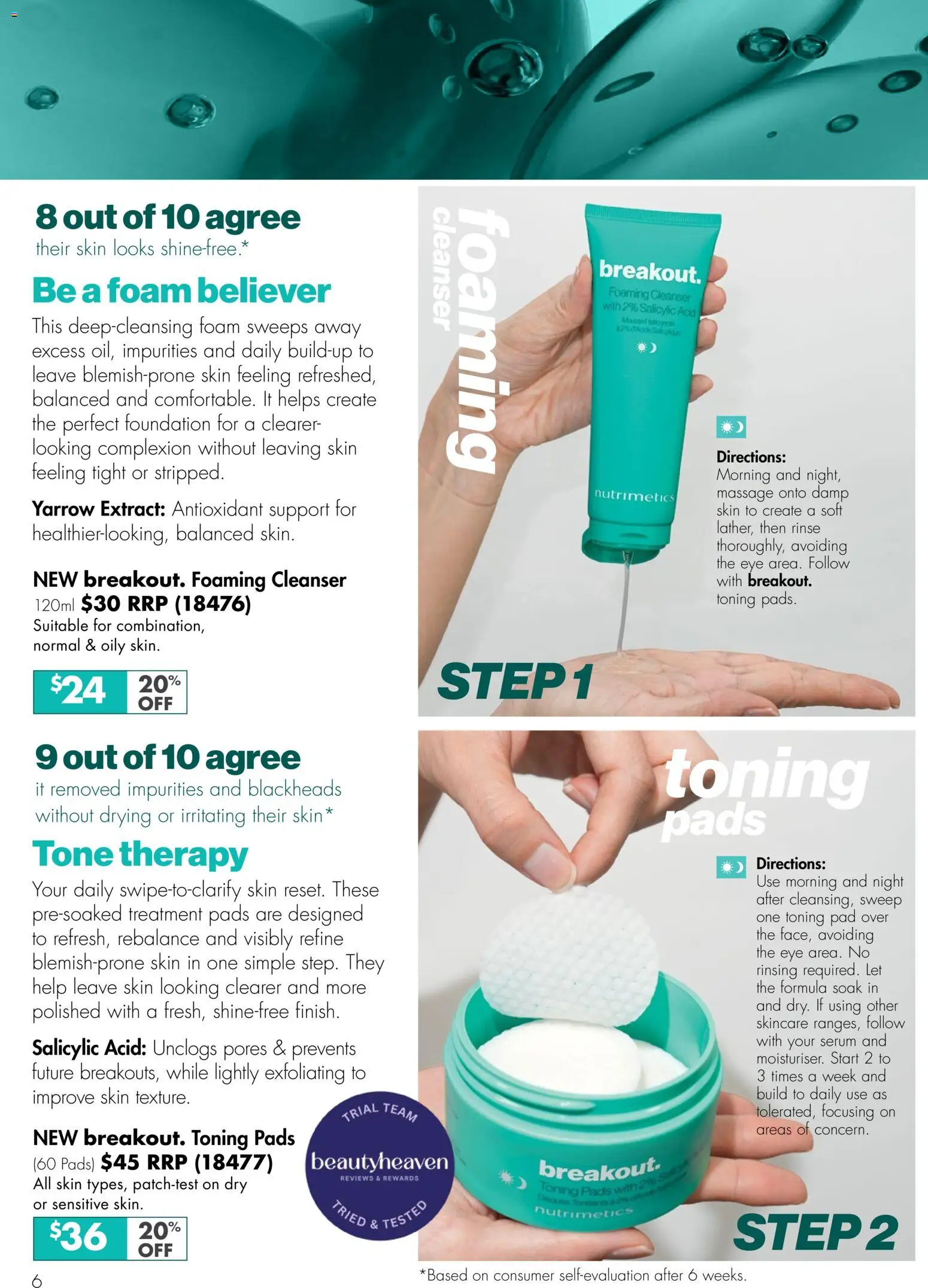 Nutrimetics catalogue - valid from 16/08/2026 | Page: 6 | Products: Foundation, Foam, Treatment