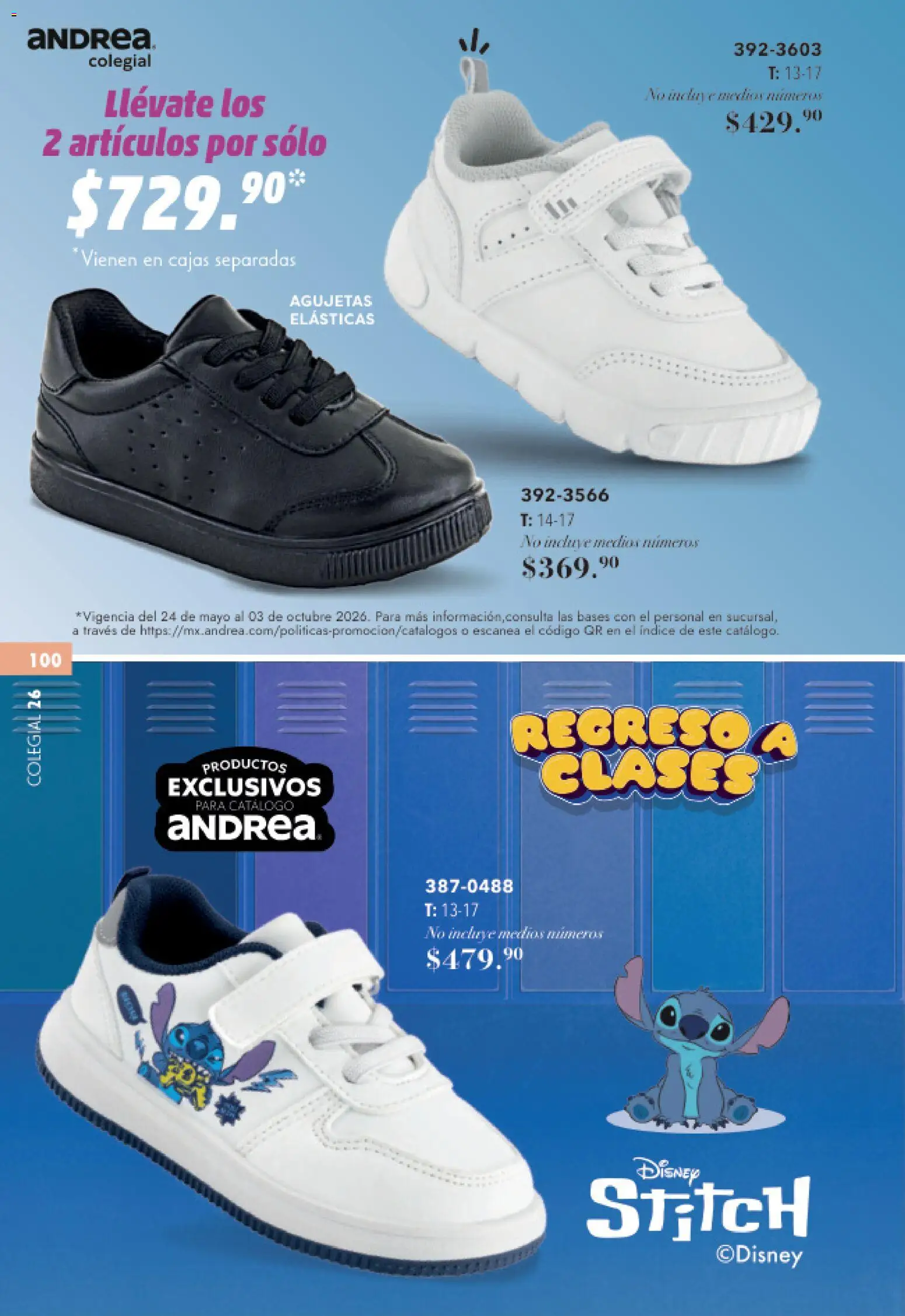 Nuevas ofertas de Andrea válidas en toda la República Mexicana desde el 23/05/2026. ¡Encuentra las mejores ofertas en Andrea catálogo Colegial! | Página: 100