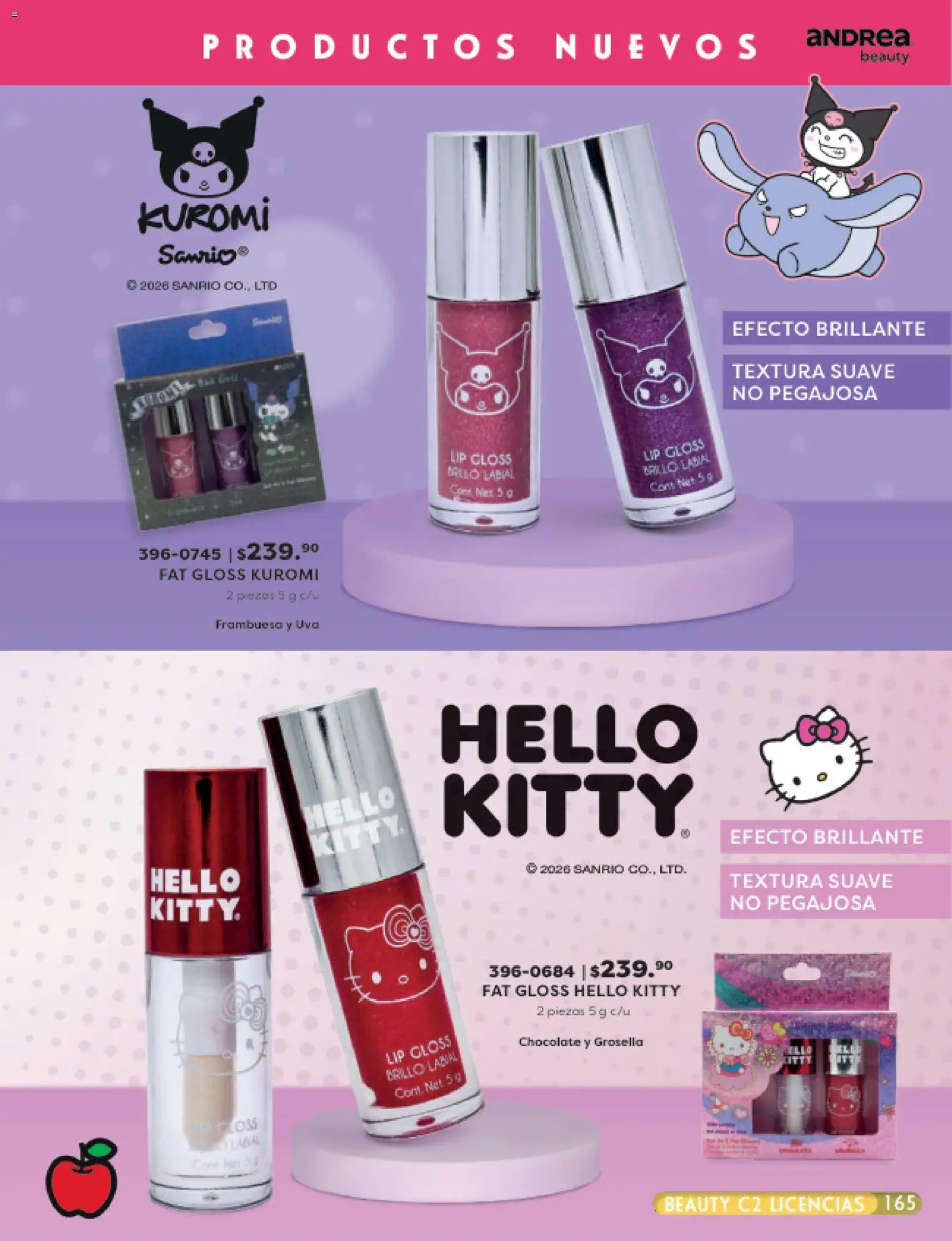 Nuevas ofertas de Andrea válidas en toda la República Mexicana desde el 24.05.2026. ¡Encuentra las mejores ofertas en Andrea catálogo Beauty! | Página: 165 | Productos: Brillo, Chocolate, Uva