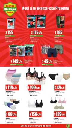 Vista previa de Bodega Aurrerá folleto El precio más bajo de México, nuevo folleto de la tienda, válido en México a partir del 22.05.2026 | Página: 13 | Productos: Boxers, Té, Camiseta