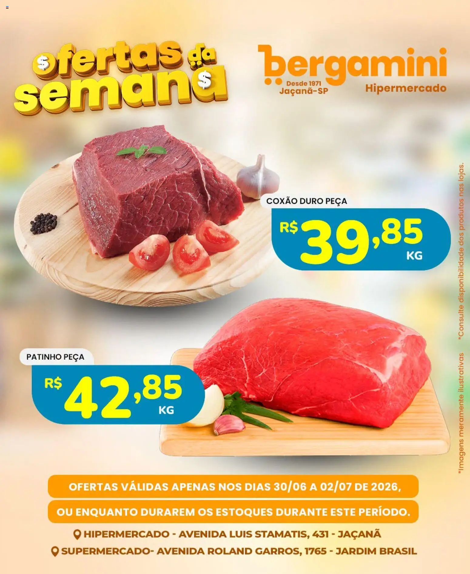 Supermercado Bergamini Folheto - válido de 30/06/2026 | Página: 1
