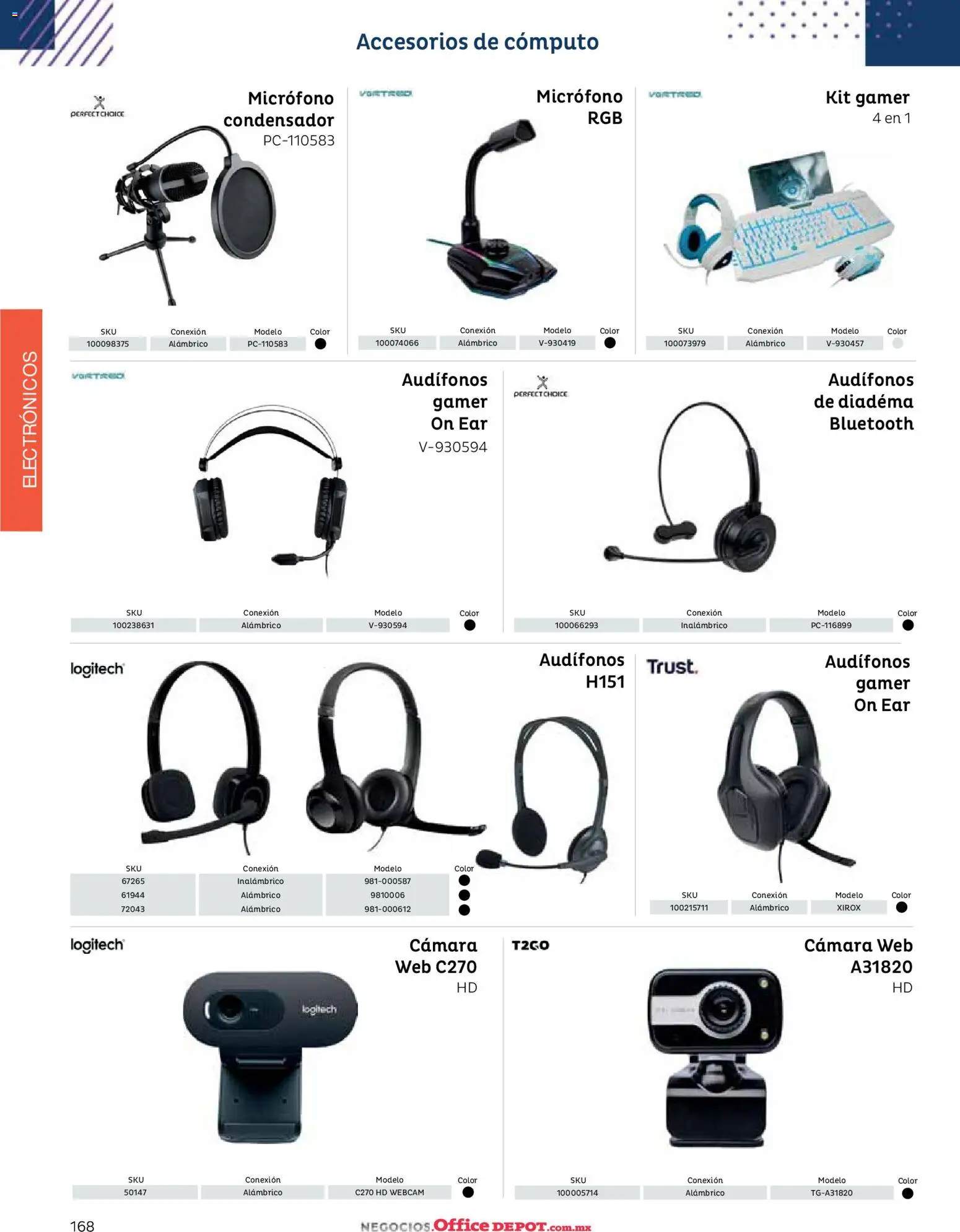 Nuevas ofertas de Office Depot válidas en toda la República Mexicana desde el 12.01.2026. ¡Encuentra las mejores ofertas en Office Depot catálogo 2026! | Página: 170 | Productos: Audífonos, Cámara, Micrófono