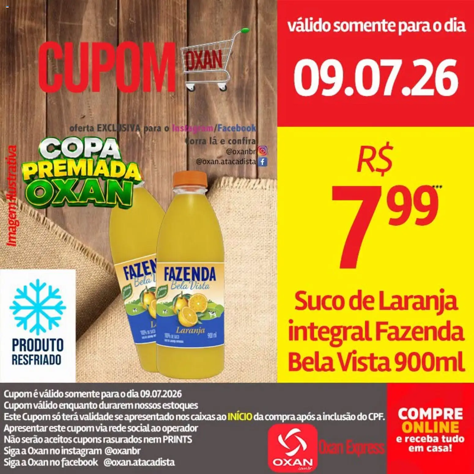 Oxan Atacadista Folheto - válido de 09/07/2026 | Página: 14 | Produtos: Suco, Copa