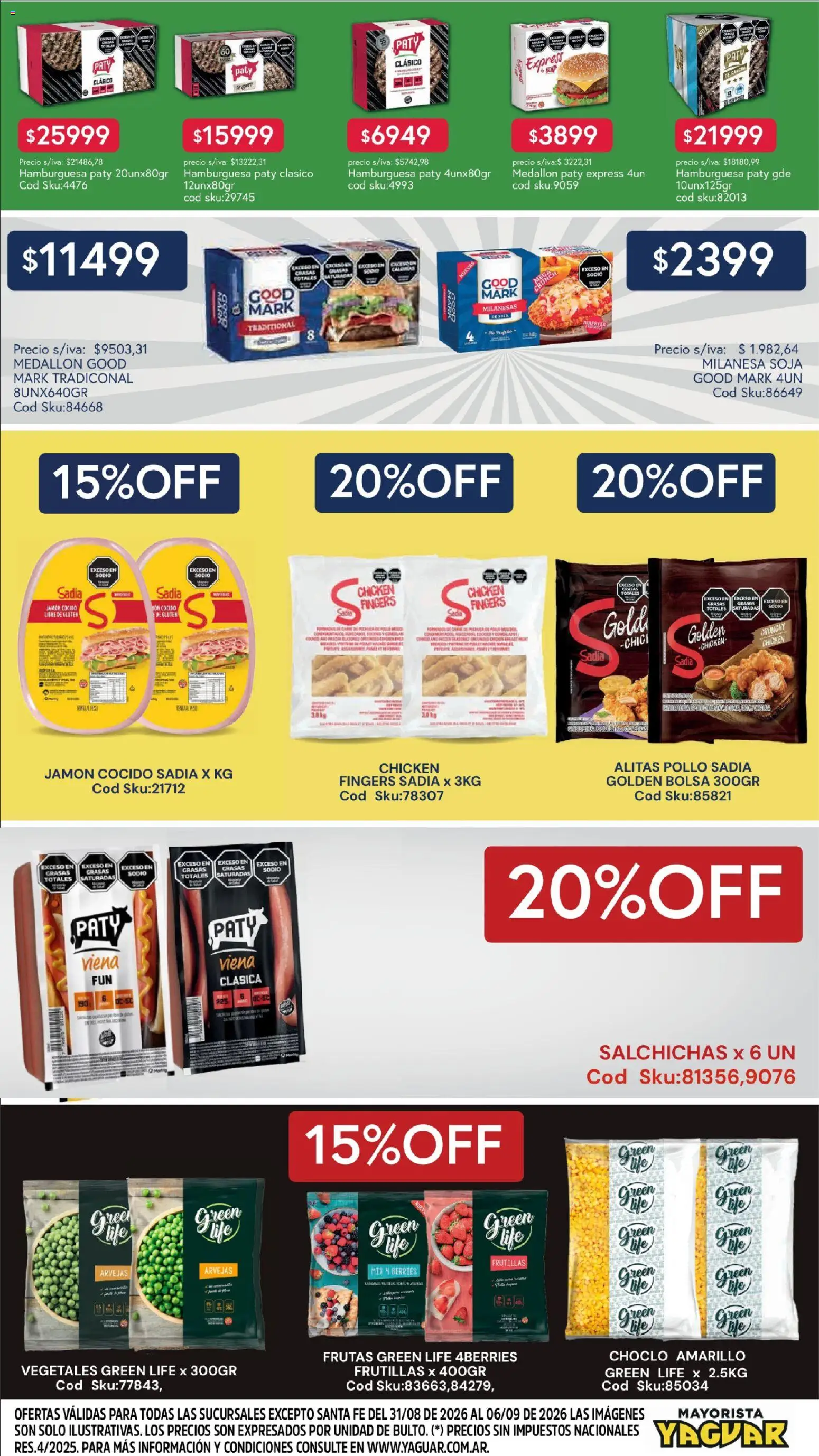 Yaguar - Aliados De Tu Bolsillo Santa Fé │ válido desde el 31/08/2026 | Página: 2 | Productos: Pollo, Choclo, Frutillas, Jamón