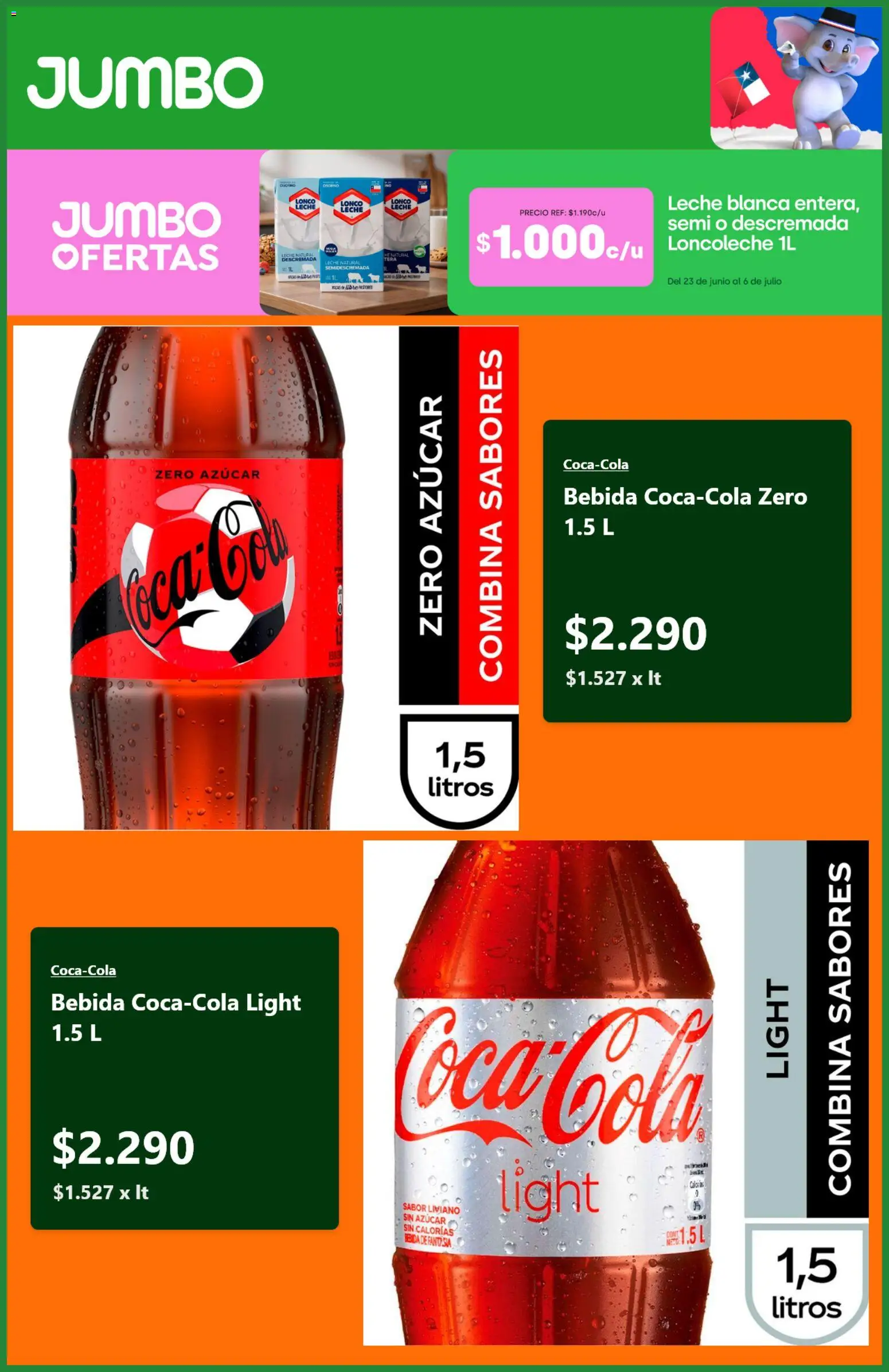 Jumbo Ofertas │ válido desde el 21.06.2026 | Página: 3 | Productos: Leche, Azucar