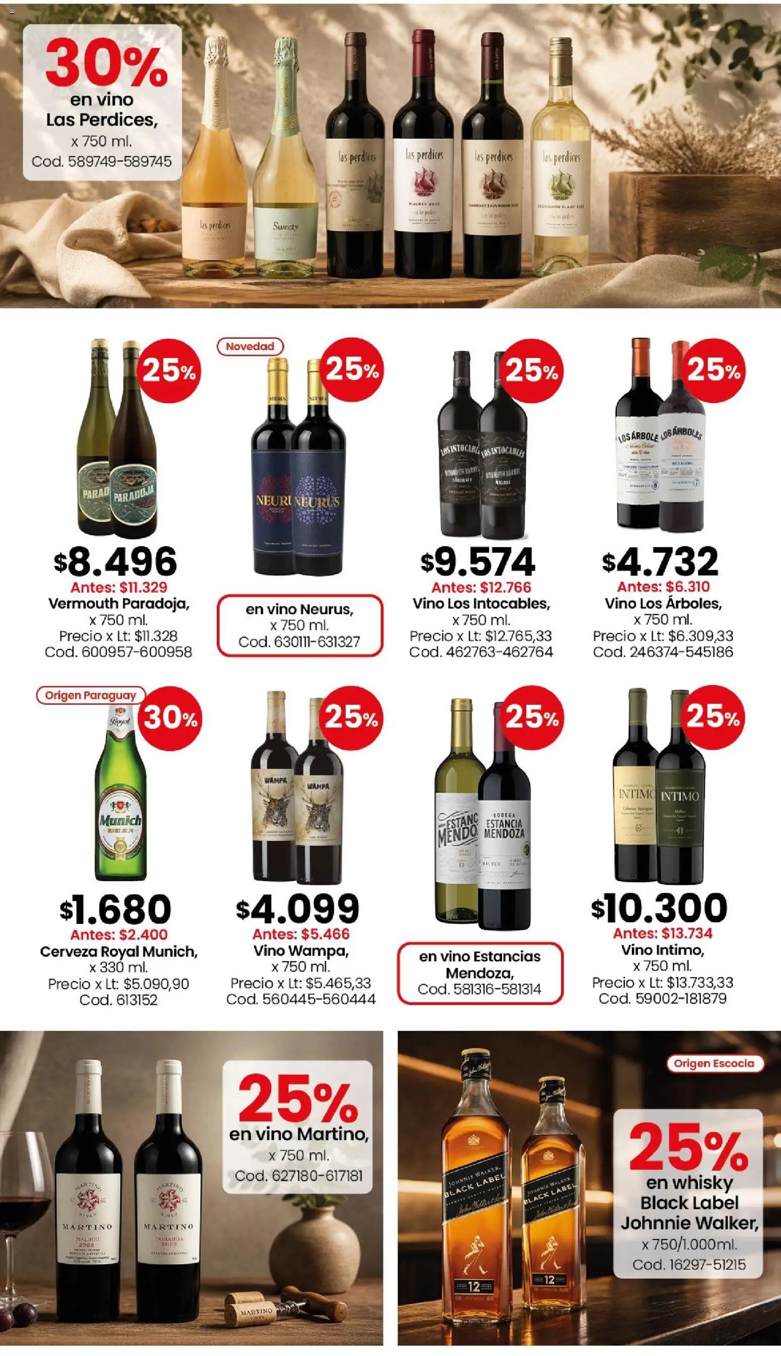 Coto - Almacén y bebidas │ válido desde el 24/08/2026 | Página: 9 | Productos: Whisky, Vino, Cerveza