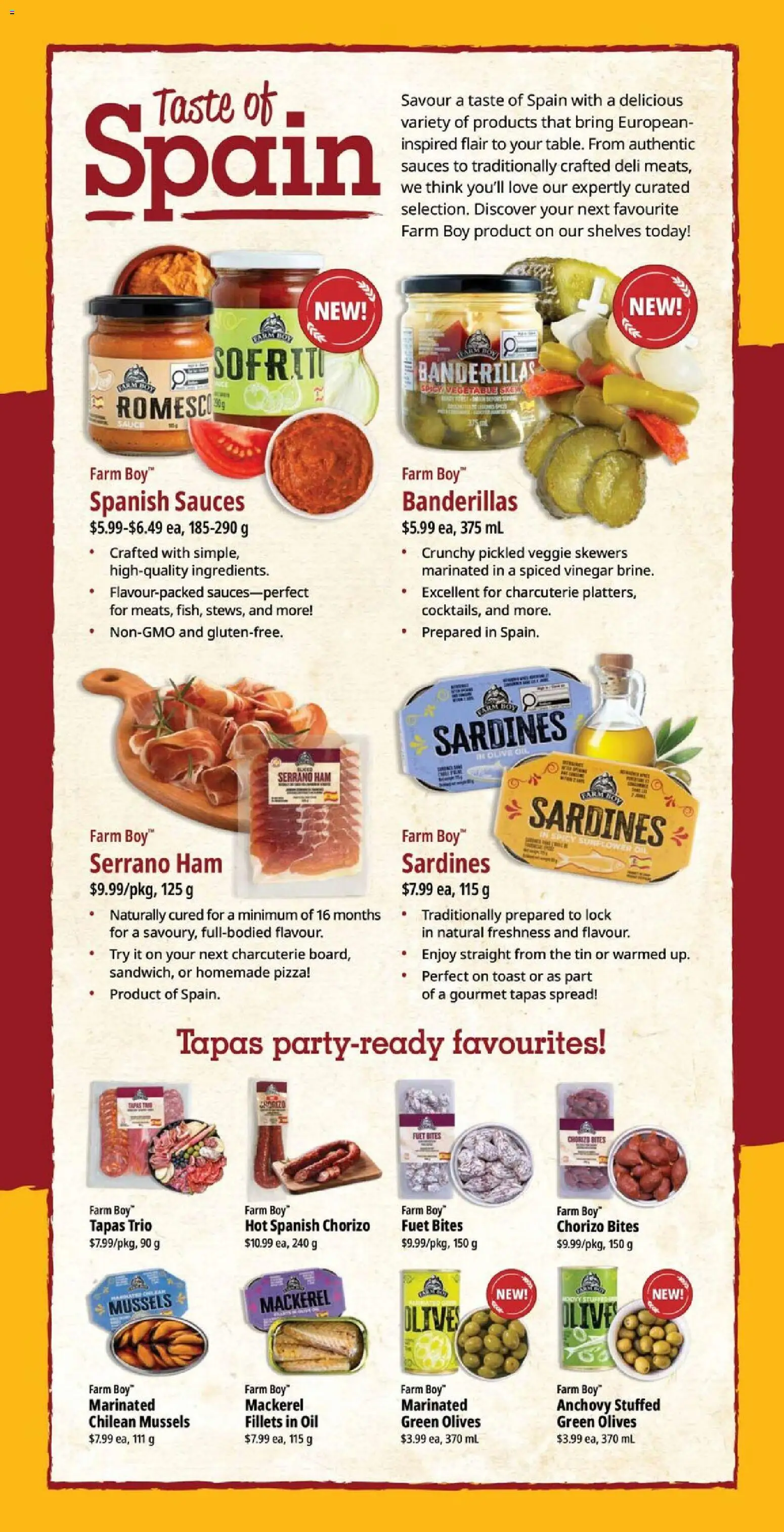 Farm Boy flyer valid from Aug 6, 2026 | Page: 5 | Products: Oil, Ham, Pizza