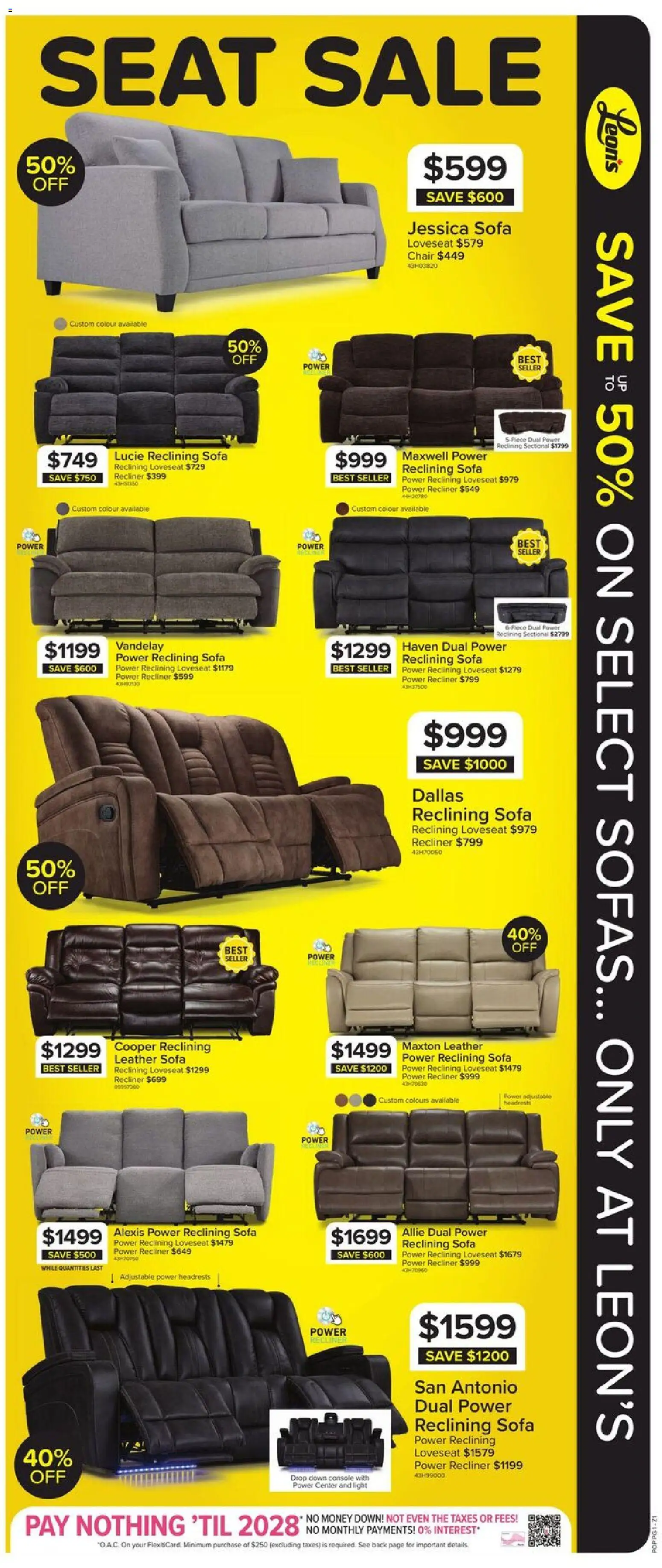 Leon's flyer valid from Aug 13, 2026 | Page: 5 | Products: Sofas, Sofa, Chair