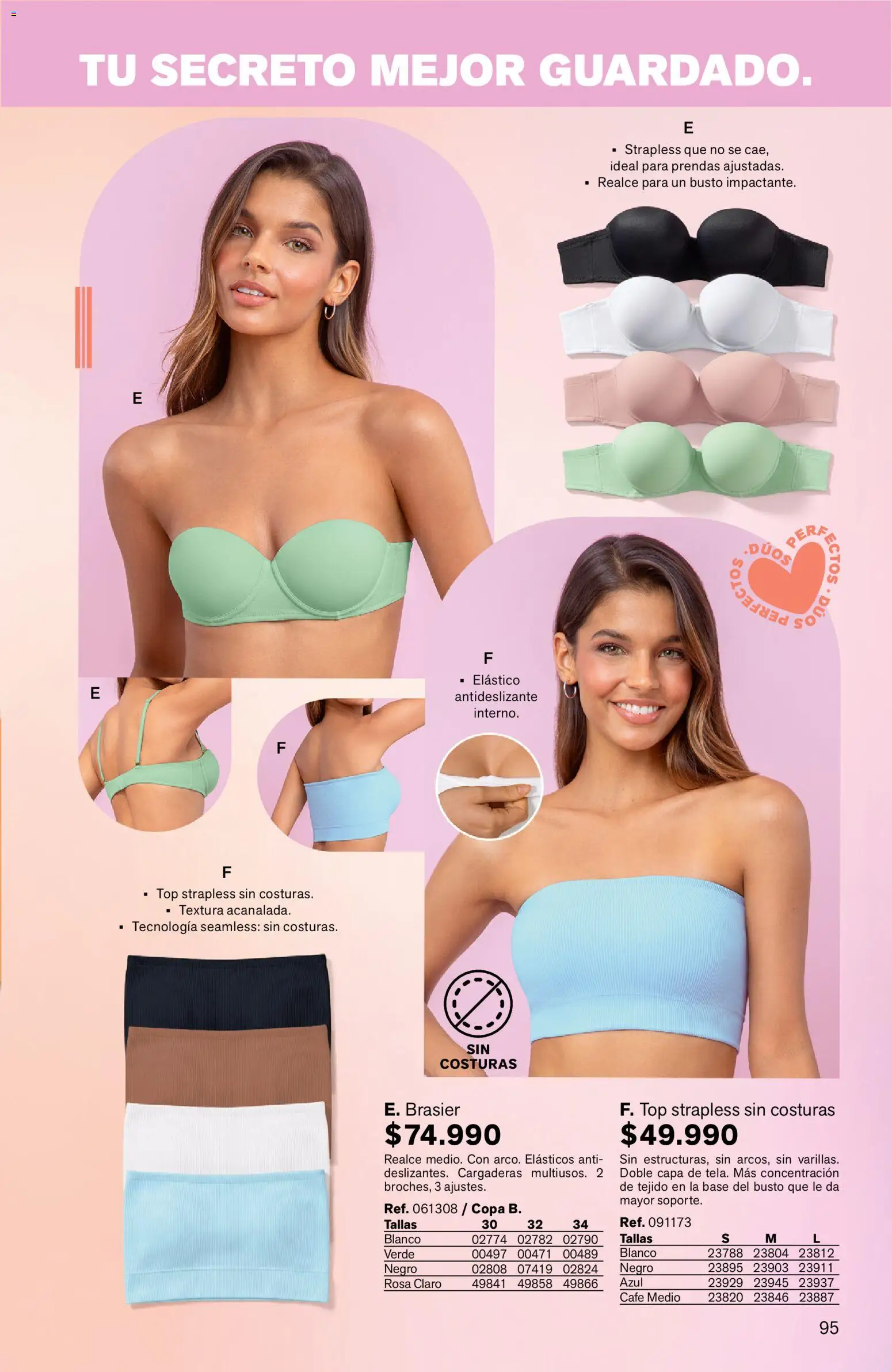 Leonisa revista - valida desde el 24/08/2026 | Página: 95 | Productos: Brasier, Top, Café