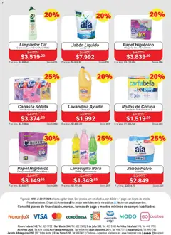 Vista previa Ferniplast catálogo válido desde el 09/07/2026 | Página: 8 | Productos: Lavandina, Cocina, Polvo, Canasta