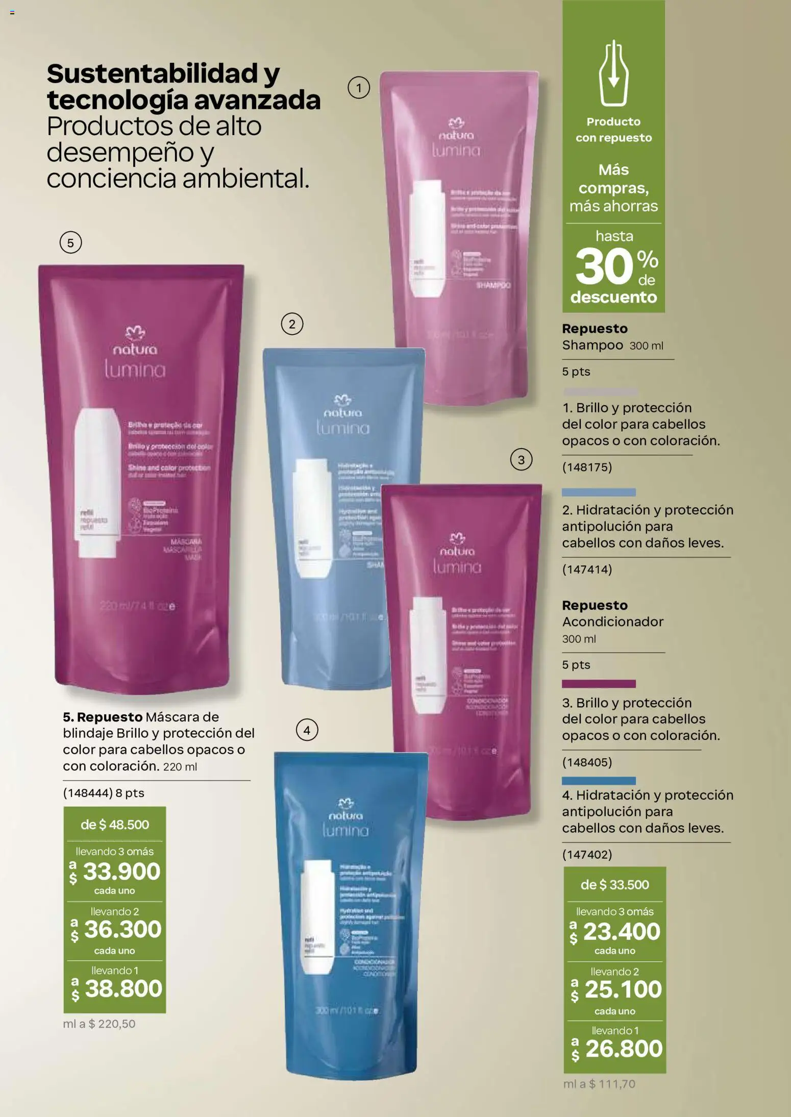 Natura revista - valida desde el 02/09/2026 | Página: 152 | Productos: Shampoo, Brillo, Máscara, Acondicionador