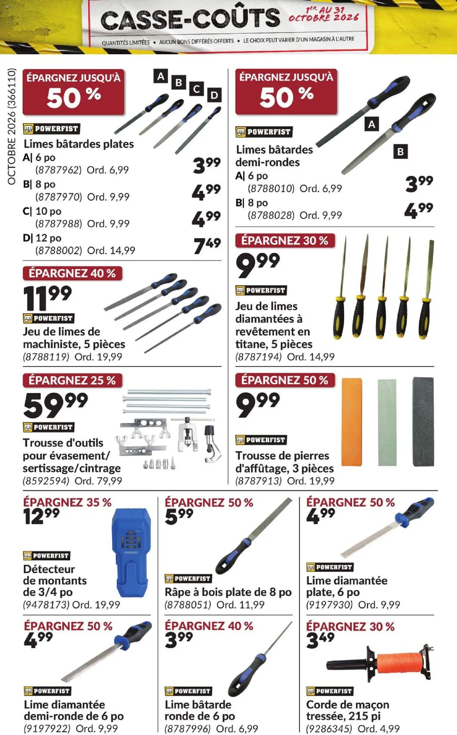 Princess Auto flyer valid from Oct 1, 2026 | Page: 6 | Products: Lime