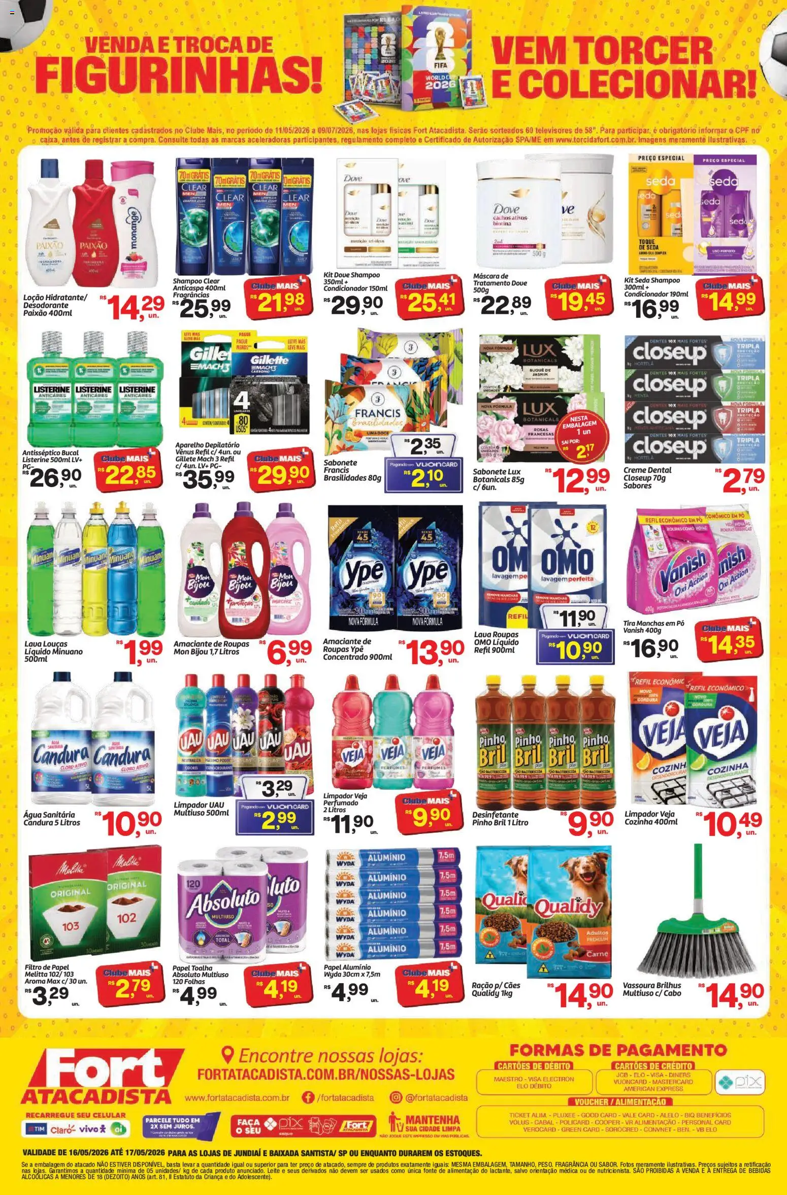 Fort Atacadista Folheto - válido de 16.05.2026 | Página: 4 | Produtos: Tira manchas, Desodorante, Saquê, Desinfetante