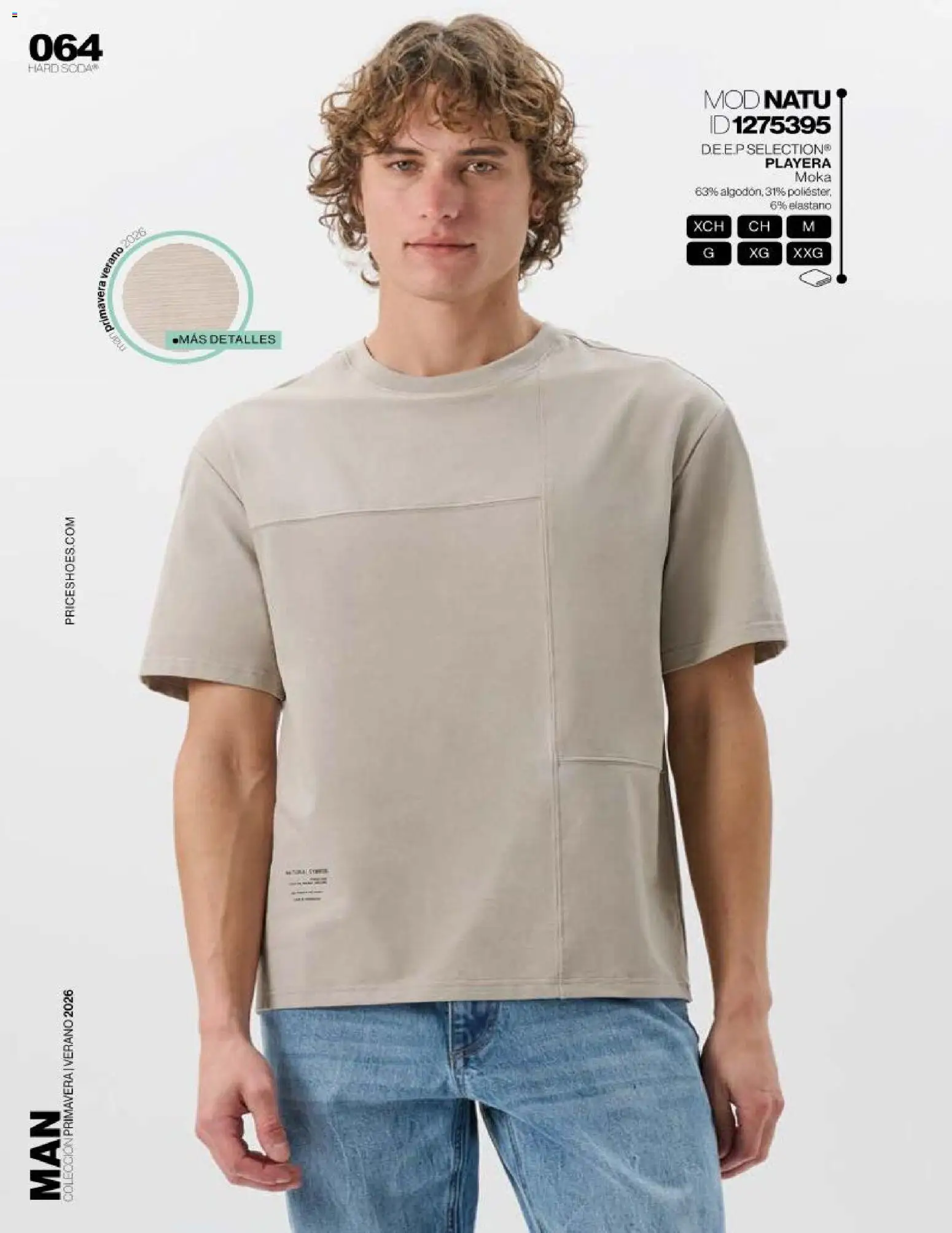 Nuevas ofertas de Price Shoes válidas en toda la República Mexicana desde el 03.04.2026. ¡Encuentra las mejores ofertas en Price Shoes catálogo Man! | Página: 64 | Productos: Playera