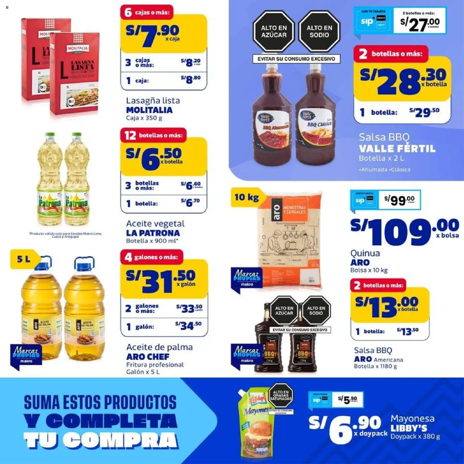 Catálogo Makro válido desde 24/09/2026 | Página: 7 | Productos: Mayonesa, Aceite vegetal, Cereales, Bolsa