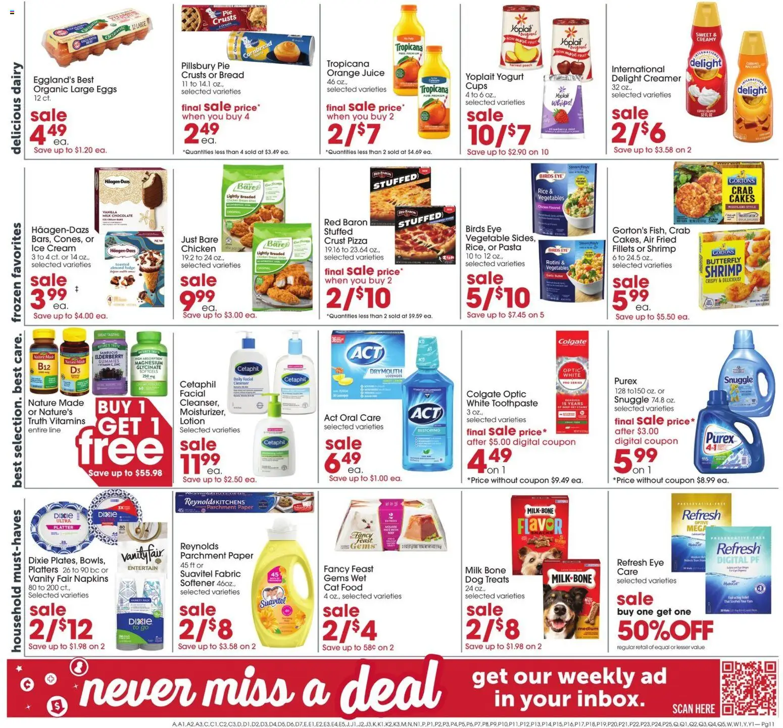 Giant Eagle Weekly Ad - valid from 10/01/2026 | Page: 7 | Products: Orange juice, Dog Treats, Yogurt, Pâté