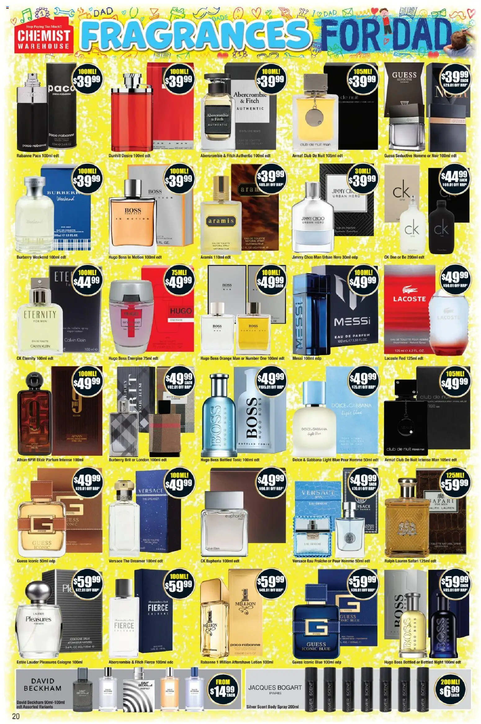 Chemist Warehouse catalogue - valid from 20/08/2026 | Page: 20 | Products: Light, Lotion, Tonic, Cologne