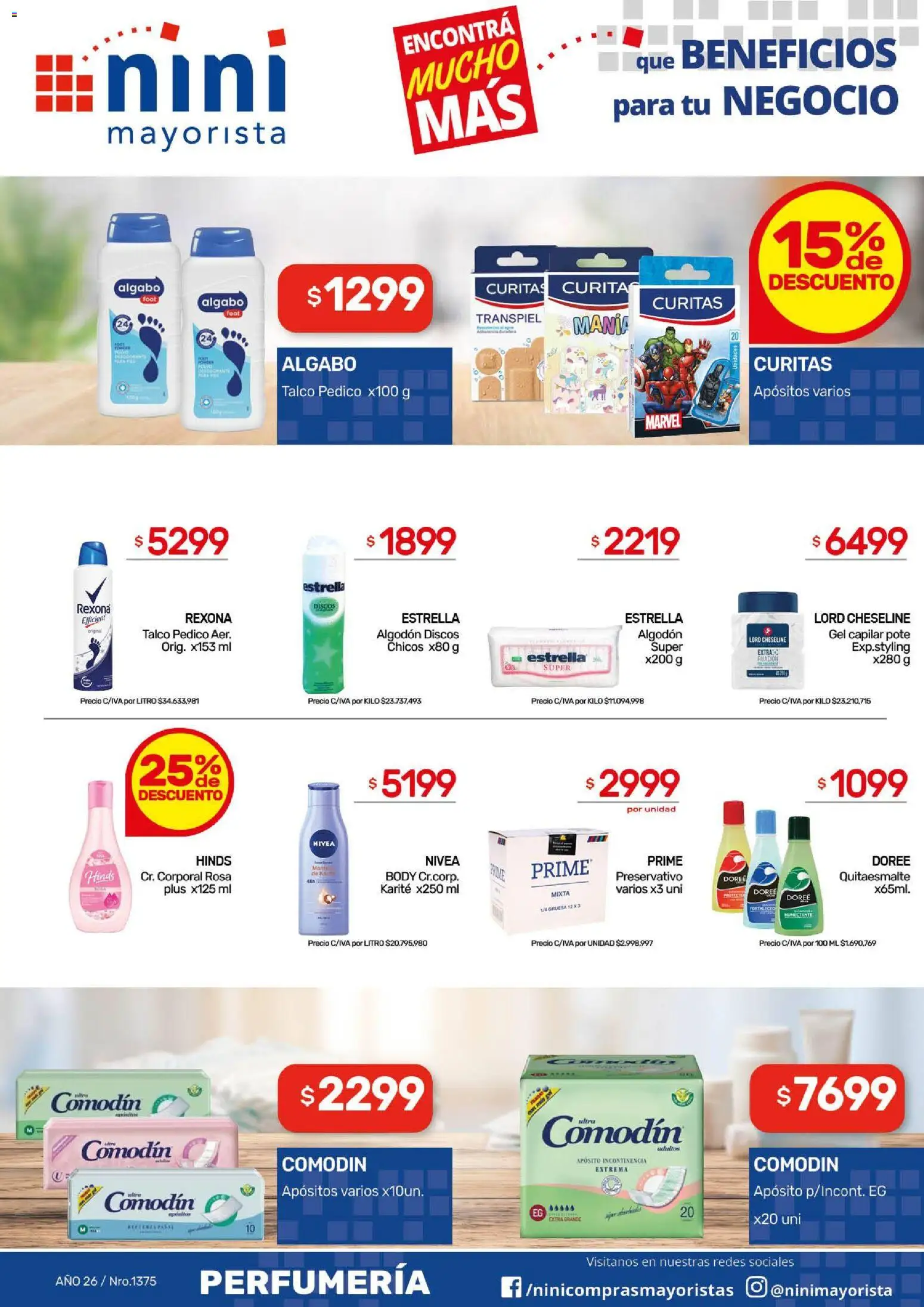NINI Mayorista catálogo │ válido desde el 31/08/2026 | Página: 8 | Productos: Algodón, Body, Curita