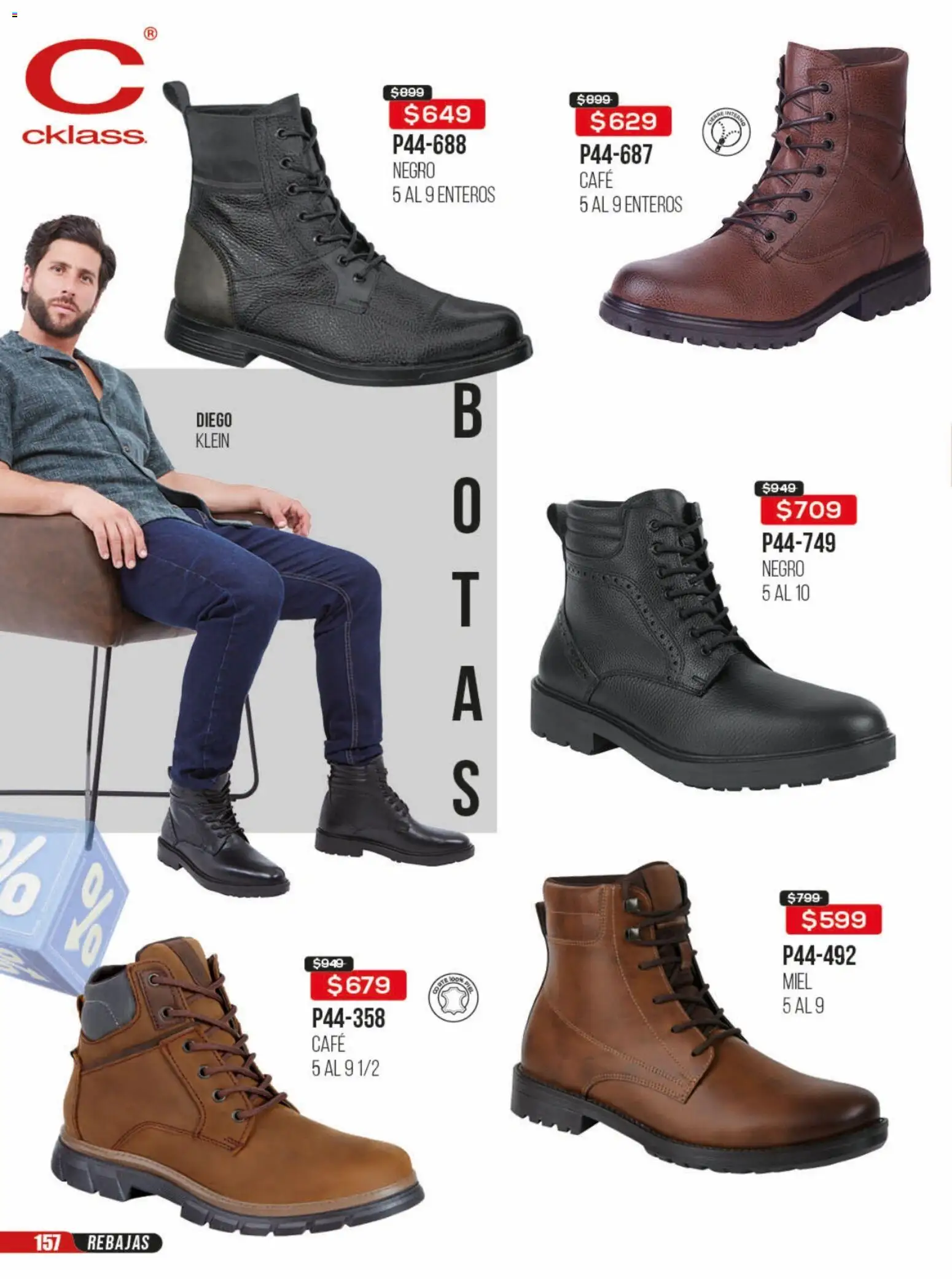 Nuevas ofertas de Cklass válidas en toda la República Mexicana desde el 23/06/2026. ¡Encuentra las mejores ofertas en Cklass catálogo Rebajas sobre rebajas calzado! | Página: 158 | Productos: Café