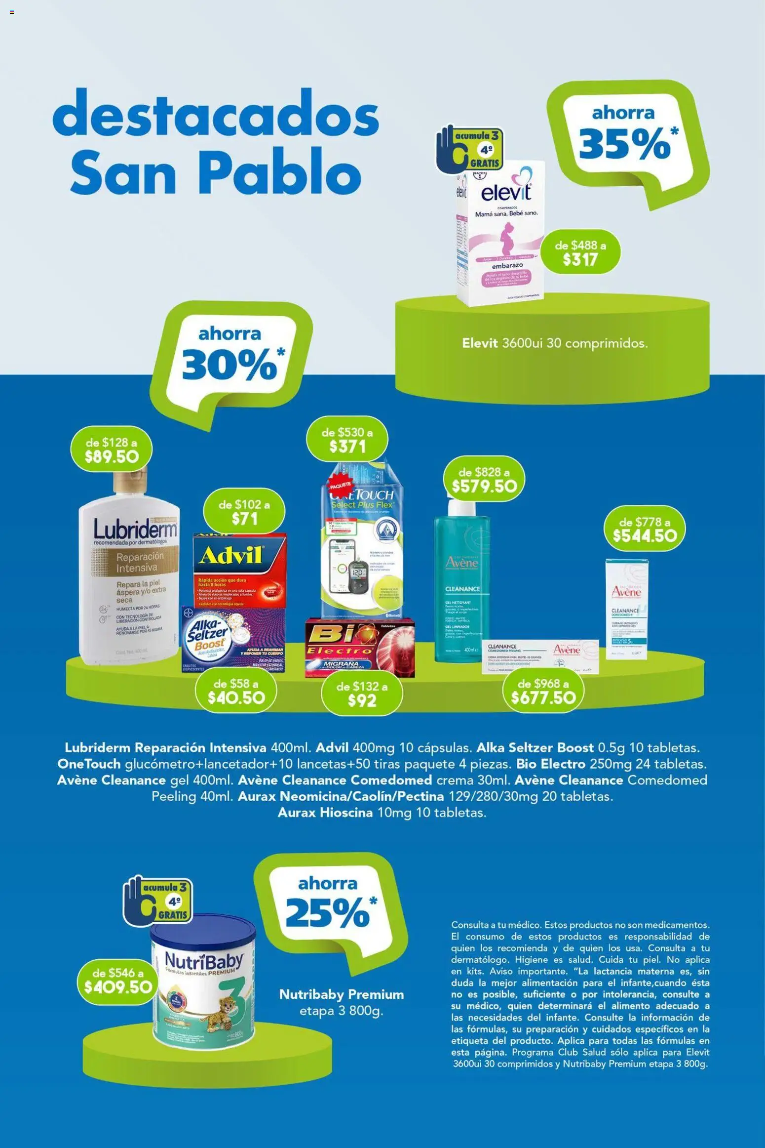 Nuevas ofertas de Farmacia San Pablo válidas en toda la República Mexicana desde el 06/09/2026. ¡Encuentra las mejores ofertas en Farmacia San Pablo catálogo! | Página: 14 | Productos: Crema, Limpiador, Peeling
