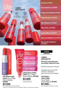 Vista previa Catálogo AVON Campaña 4/2026 válido desde el 01.04.2026 | Página: 47 | Productos: Lápiz labial, Brillo, Pimienta, Vino