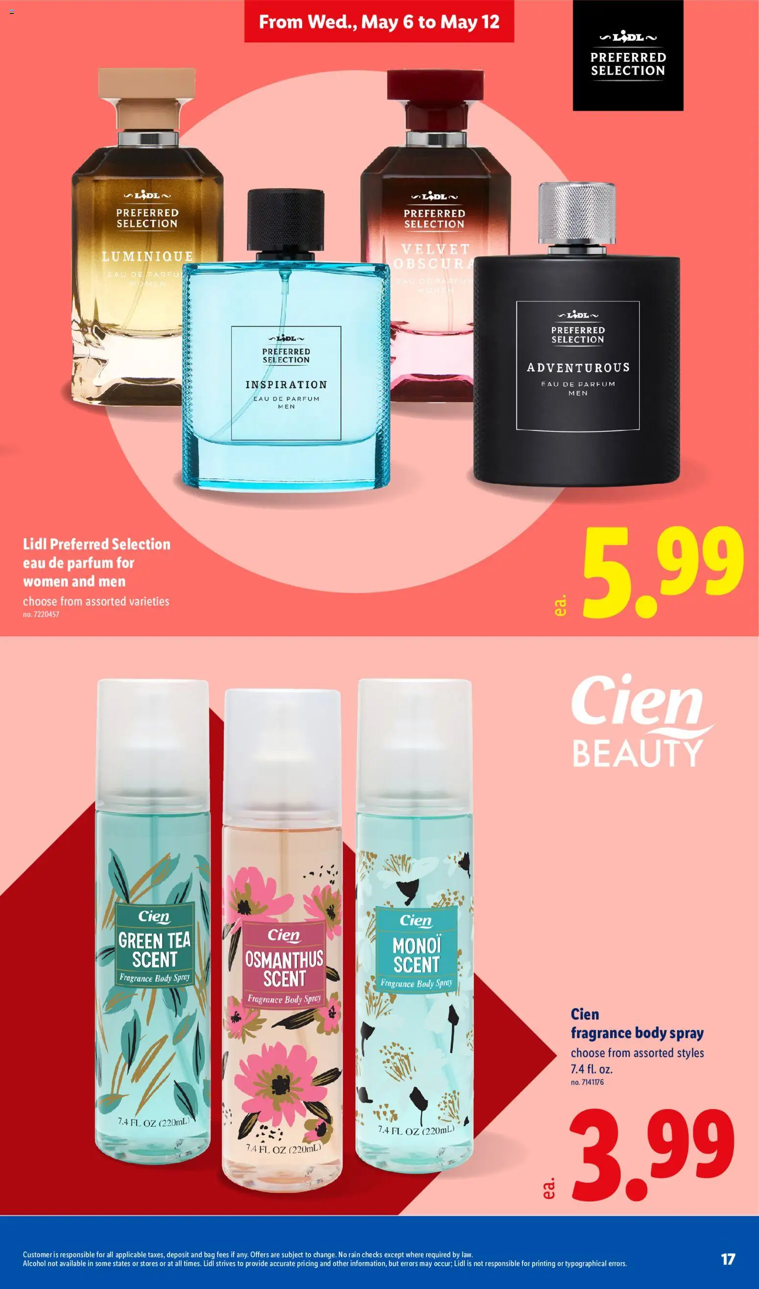 Lidl Weekly Ad - valid from 06.05.2026 | Page: 17 | Products: Green Tea, Fragrance, Tea, Bag