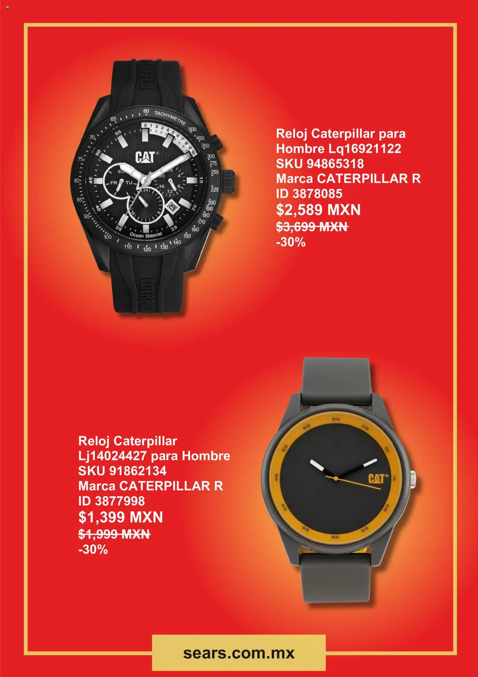 Nuevas ofertas de Sears válidas en toda la República Mexicana desde el 01.06.2026. ¡Encuentra las mejores ofertas en Sears promociones! | Página: 2 | Productos: Reloj